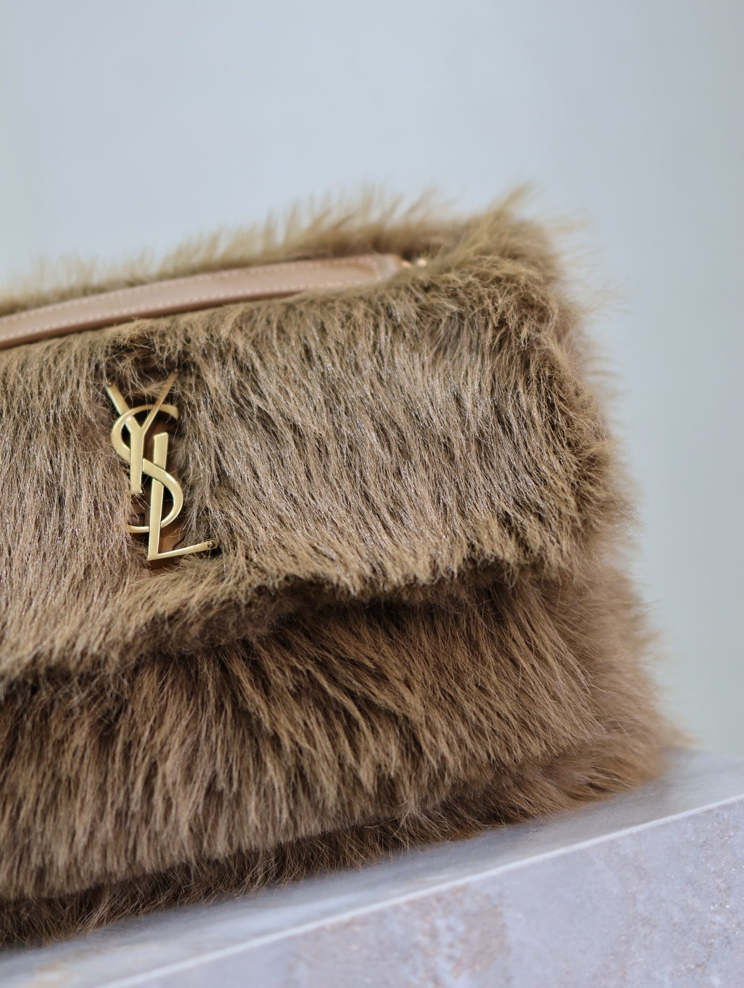 Saint Laurent Niki Rabbit Fur Shoulder Bag – Autumn/Winter Collection