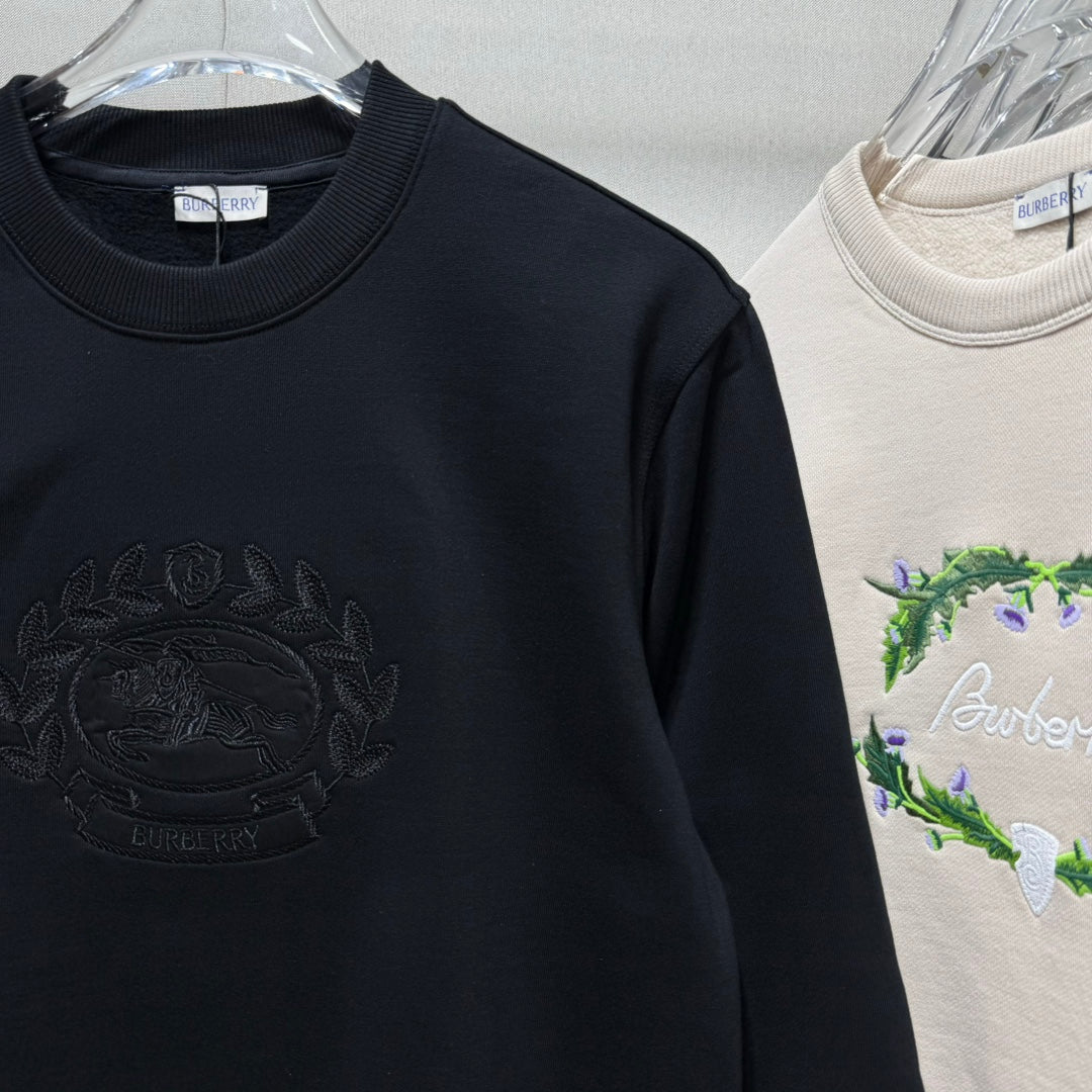 Burberry 24FW Embroidered Crewneck Sweatshirt