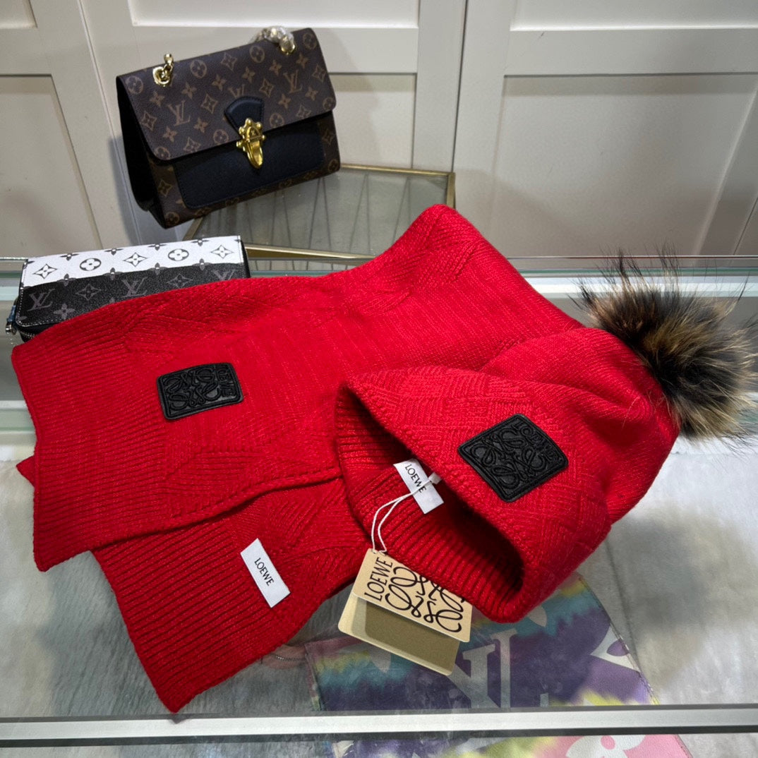 Loewe Classic Hat and Scarf Set