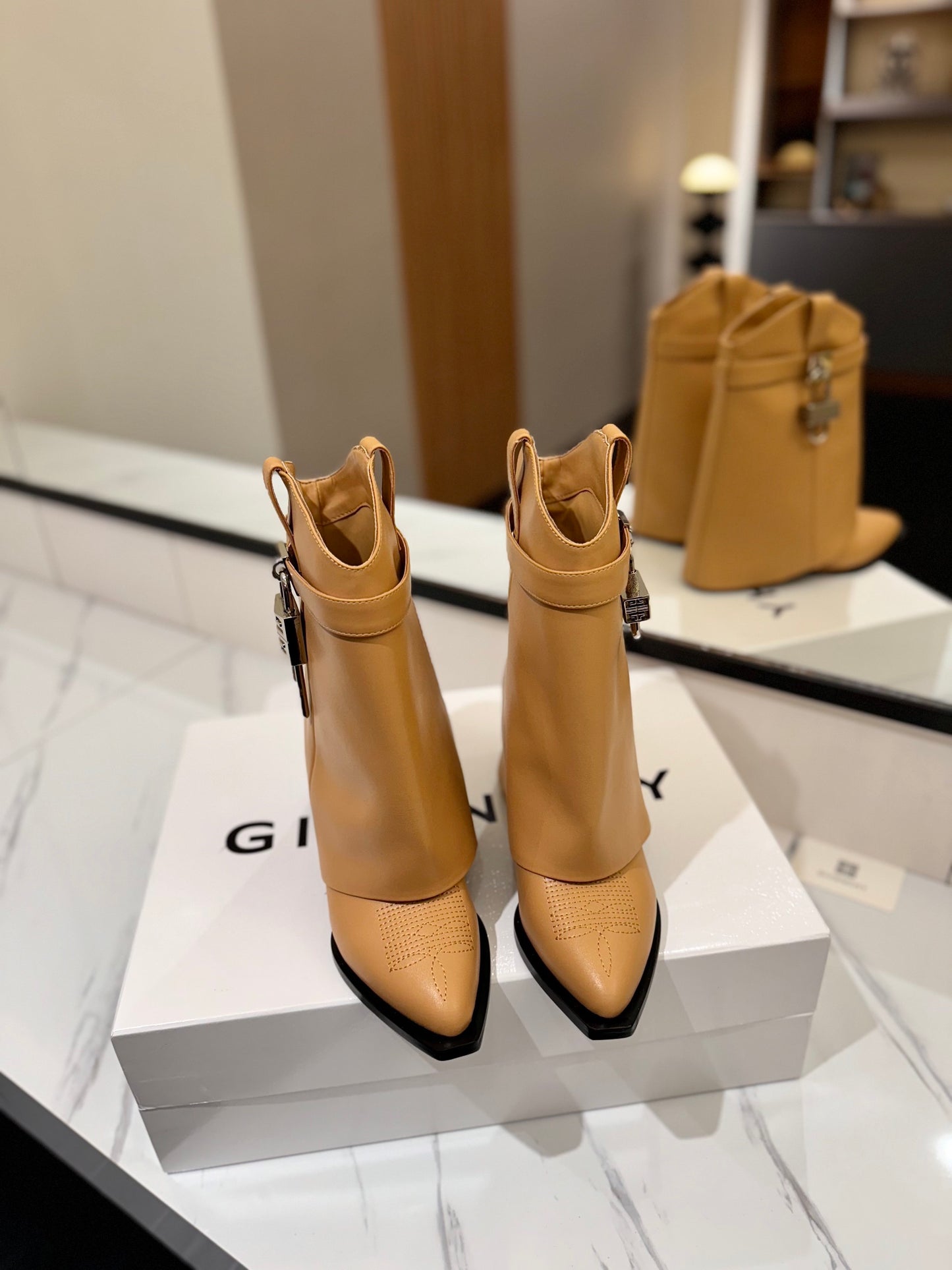 Givenchy High-Heel Embroidered Long Boots – 2024 SS