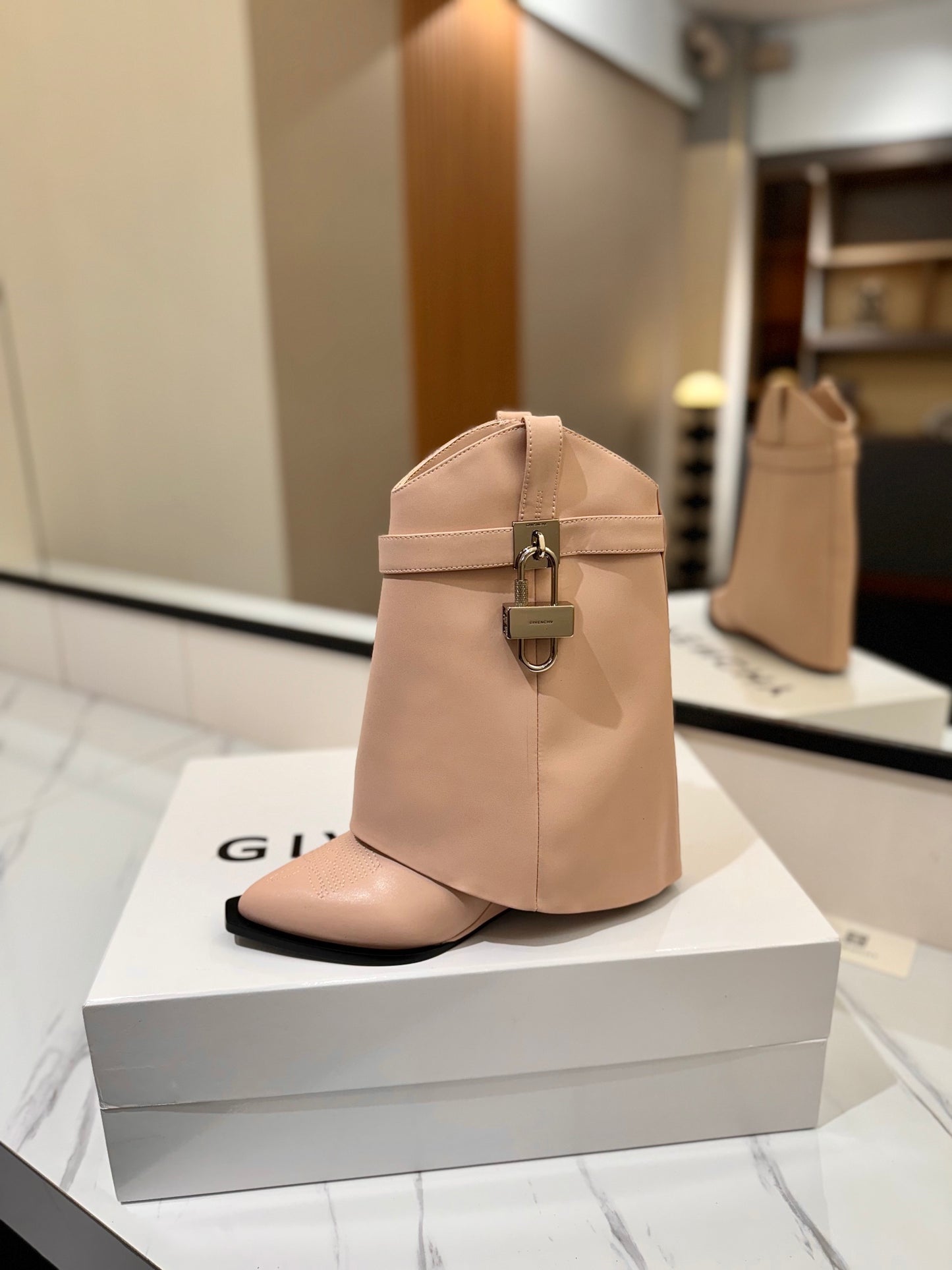 Givenchy High-Heel Embroidered Long Boots – 2024 SS
