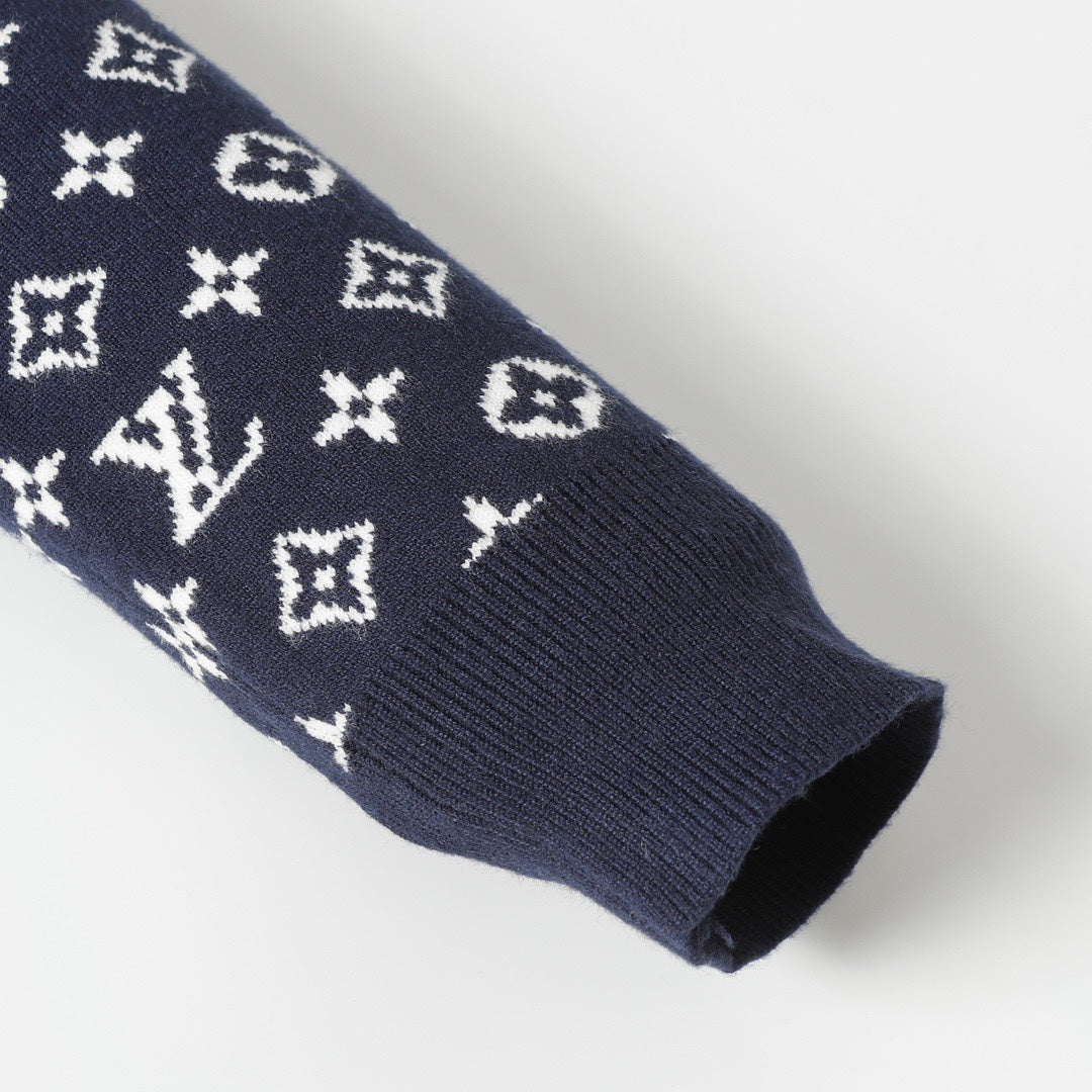 Louis Vuitton Logo Crewneck Long Sleeve Sweater