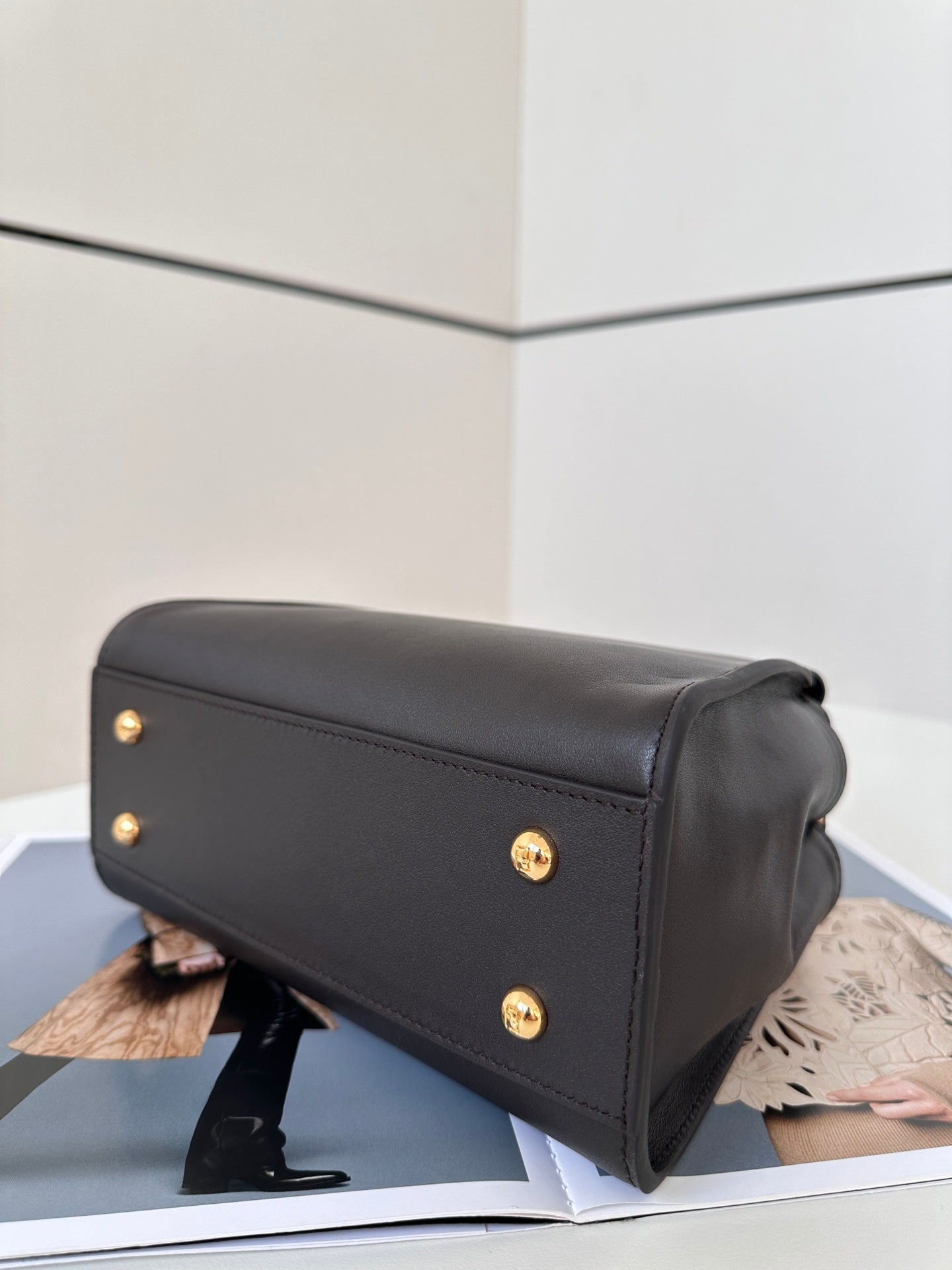 Fendi Peekaboo Classic Calfskin Satchel