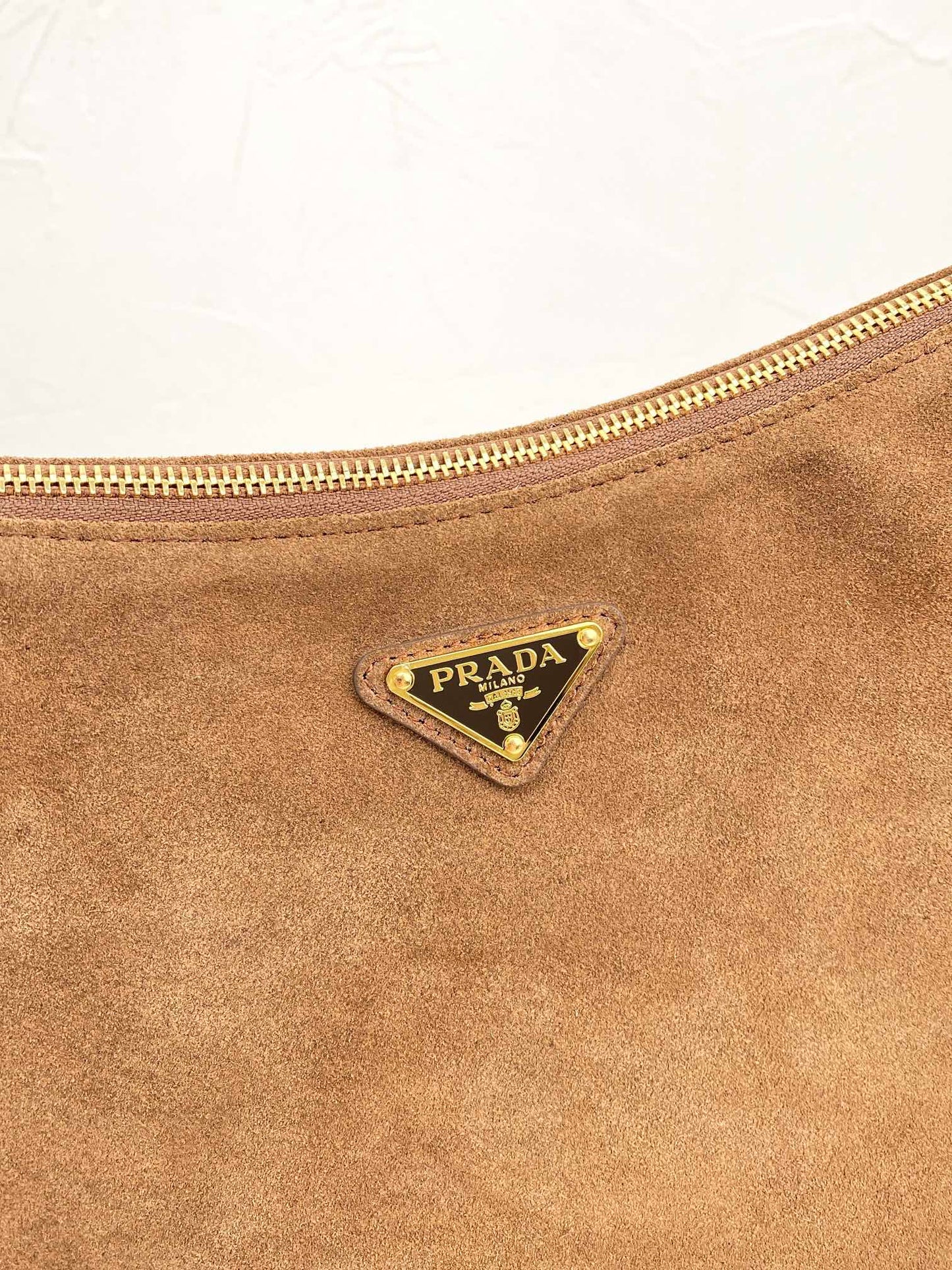 Prada Suede Shoulder Bag