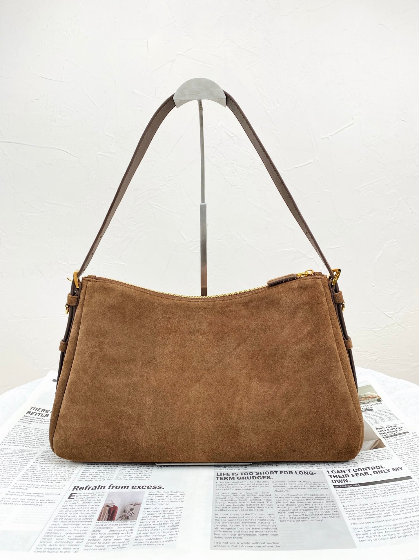Prada Suede Shoulder Bag