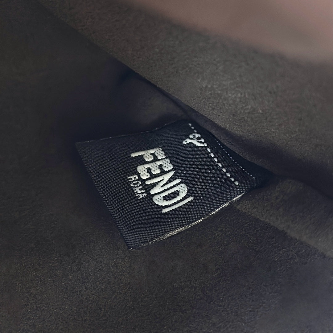 Fendi Gradient Double F Logo Calfskin Clutch Bag