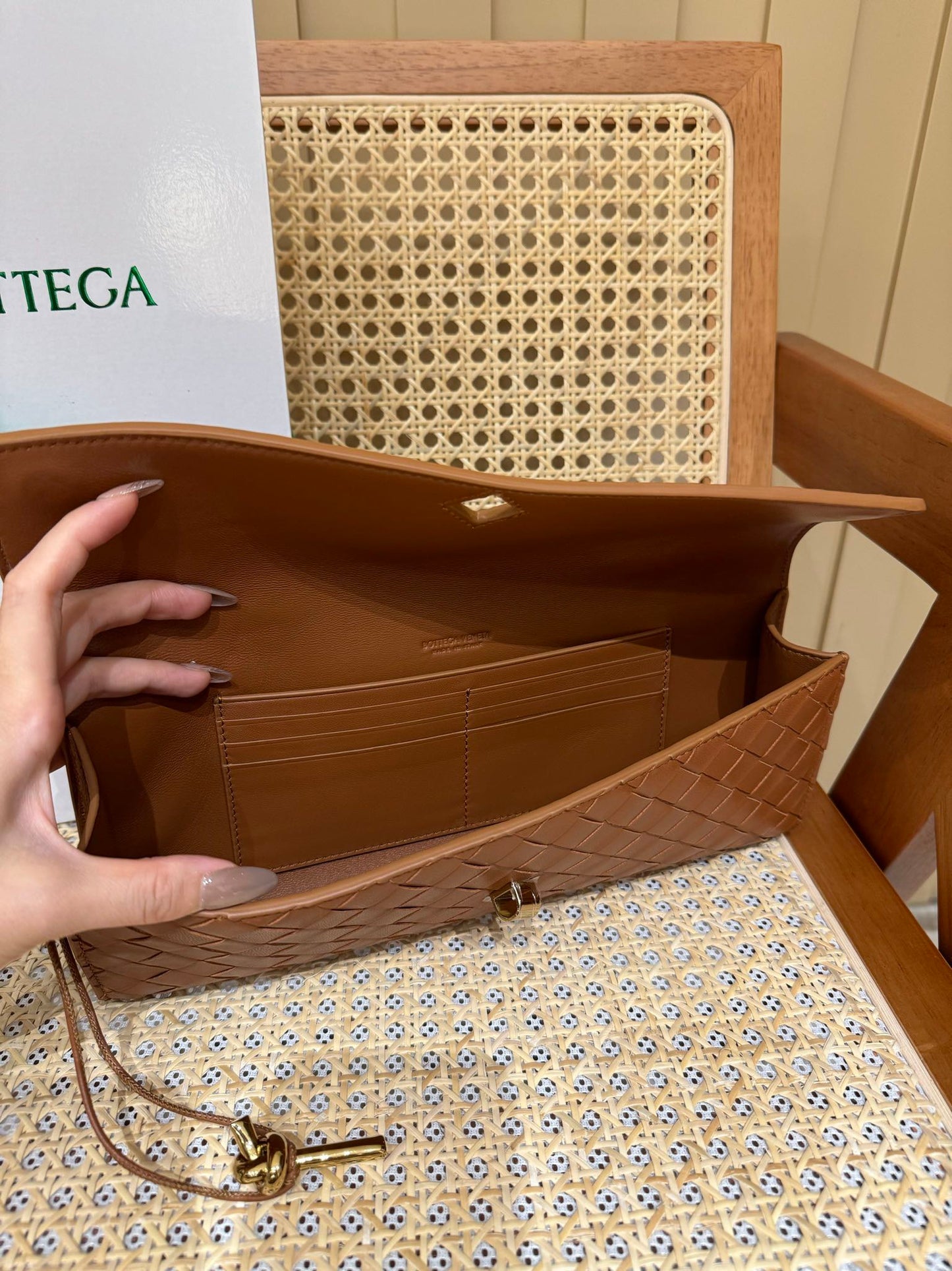 Bottega Veneta Andiamo Clutch Bag