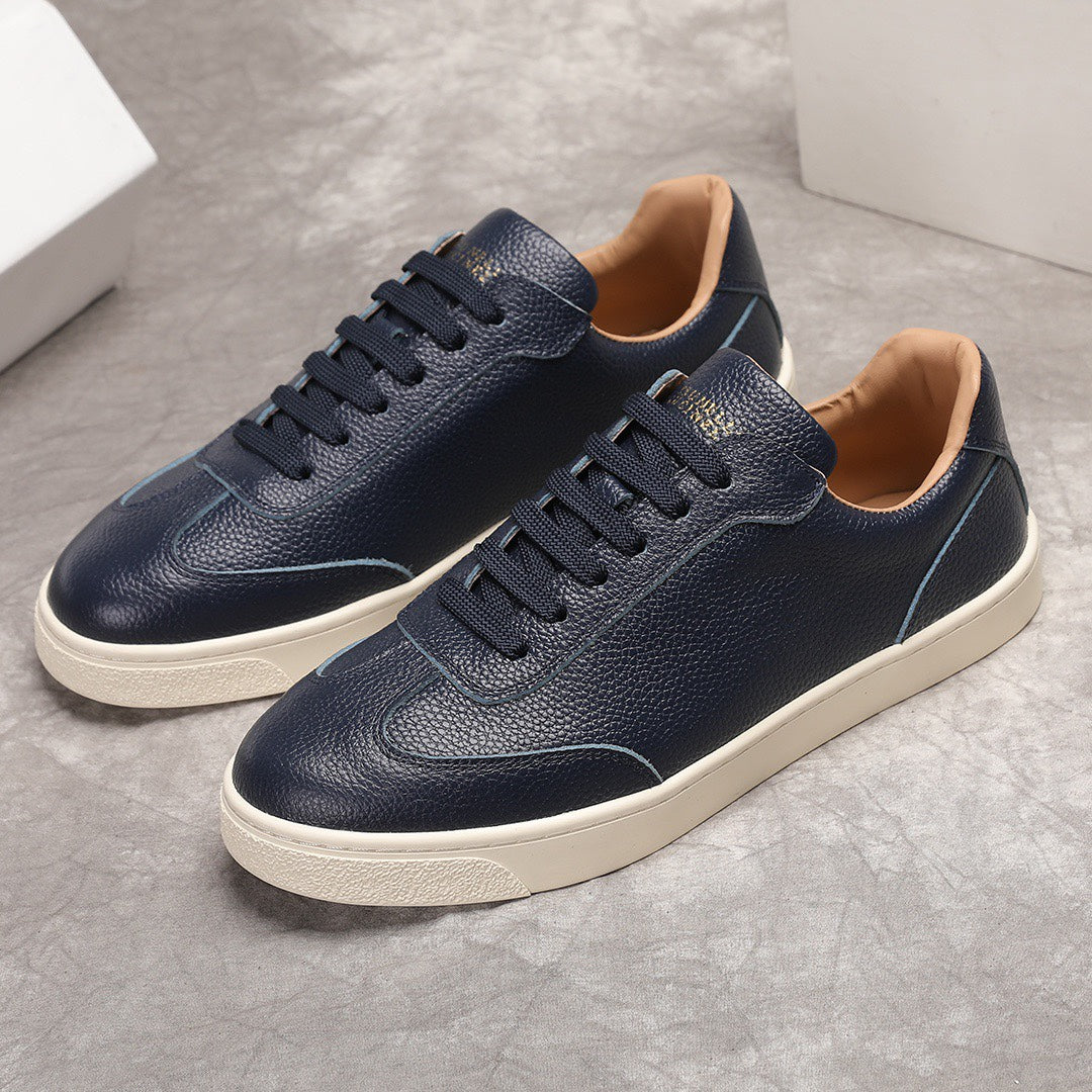Brunello Cucinelli Calfskin and Suede Sneakers