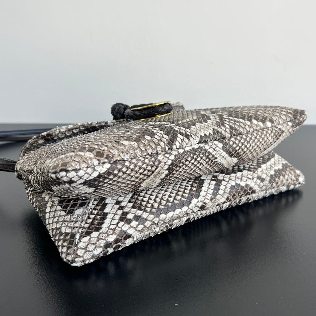 Bottega Veneta Liberta Python Crossbody Bag