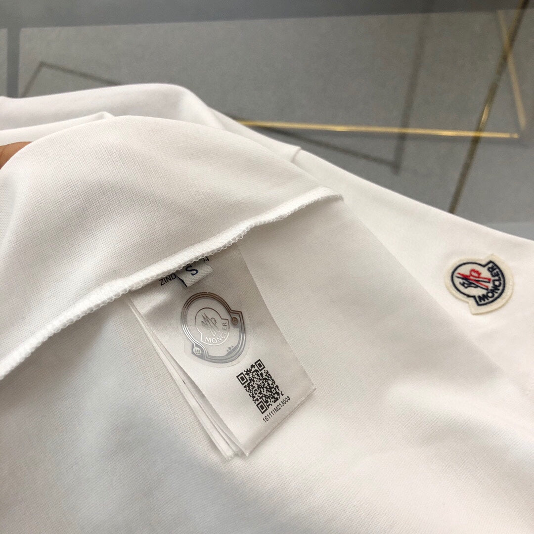 Moncler Embroidered Logo Crewneck T-Shirt – 2025 Spring/Summer Collection