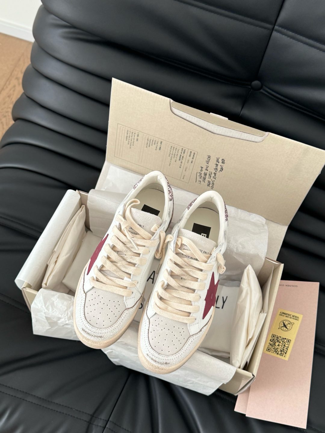 Golden Goose Distressed Graffiti Sneakers – 2024 Collection