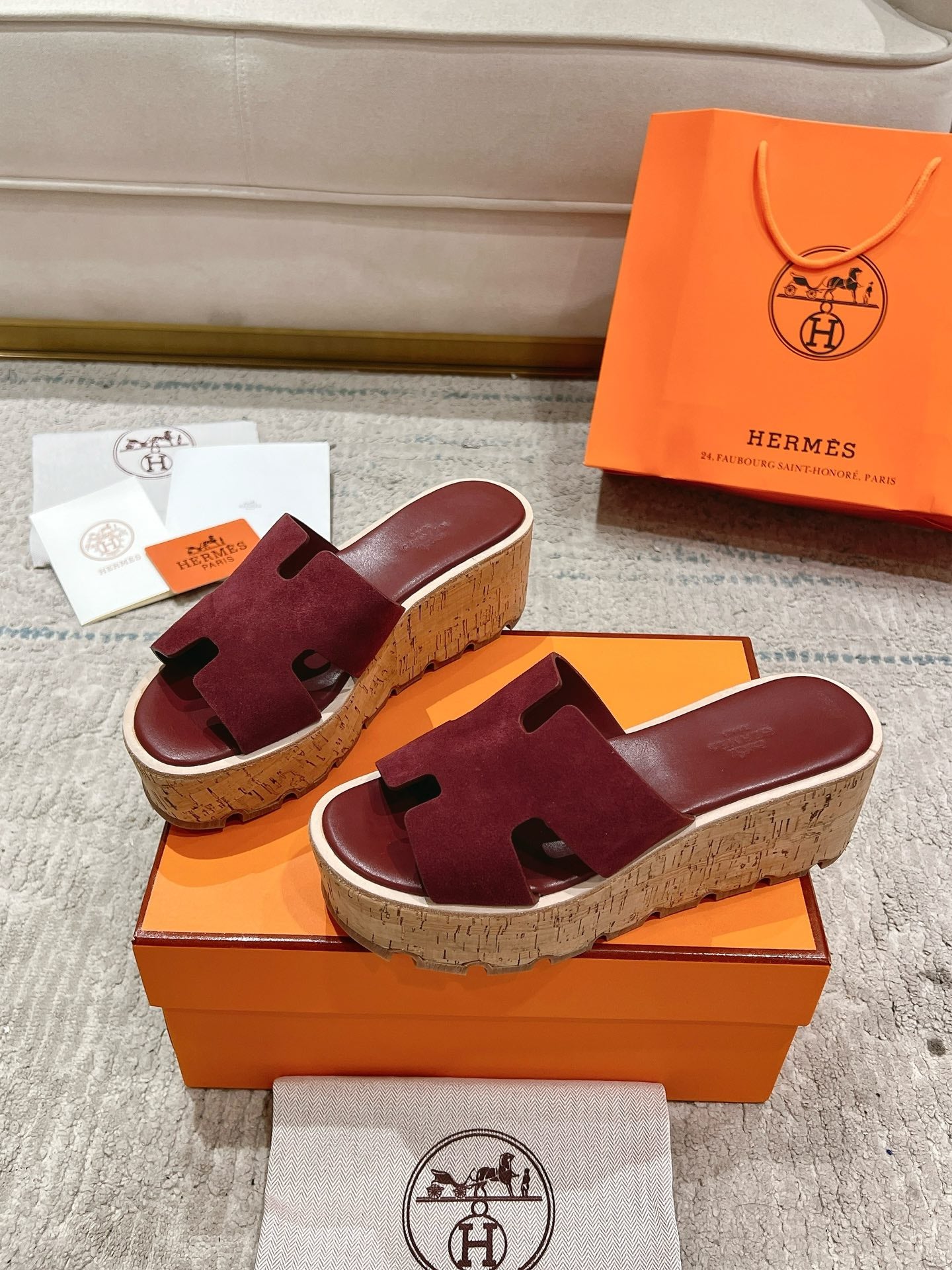Hermès Wedge Sandals – 2024 Spring/Summer Collection