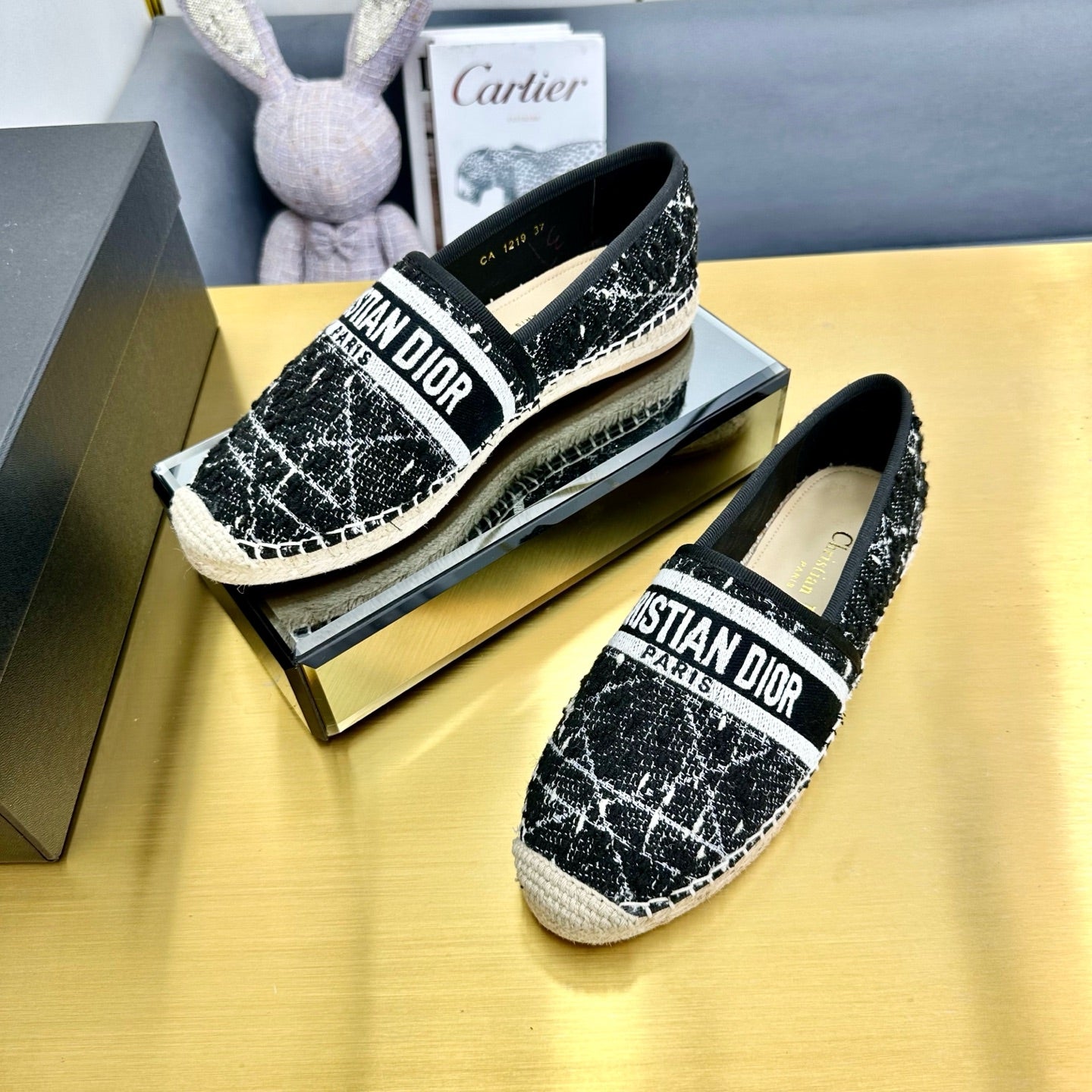 Dior Granville Embroidered Espadrille Flats