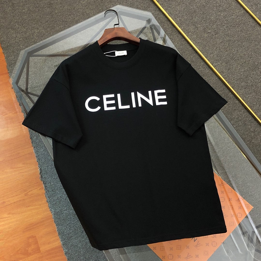Celine Letter Logo Print Oversize T-Shirt – 2026SS