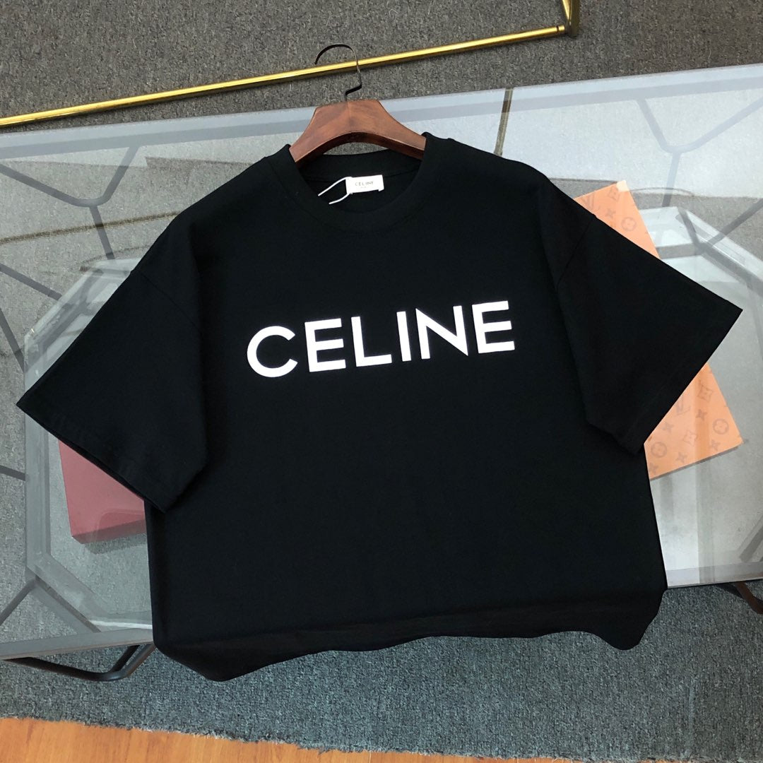 Celine Letter Logo Print Oversize T-Shirt – 2026SS