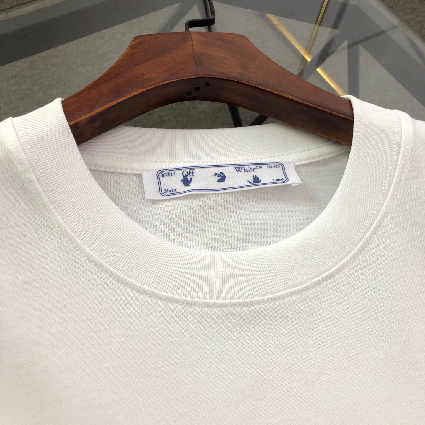 Off-White Letter Logo Print Oversize T-Shirt – 2025SS
