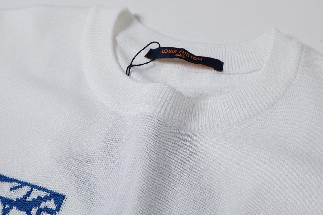 Louis Vuitton Cracked Jacquard Knit Short Sleeve – 26SS