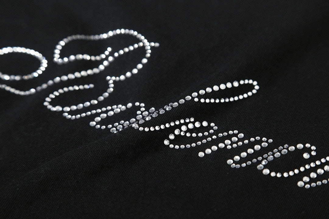Balenciaga Rhinestone Signature Washed T-Shirt – 26SS