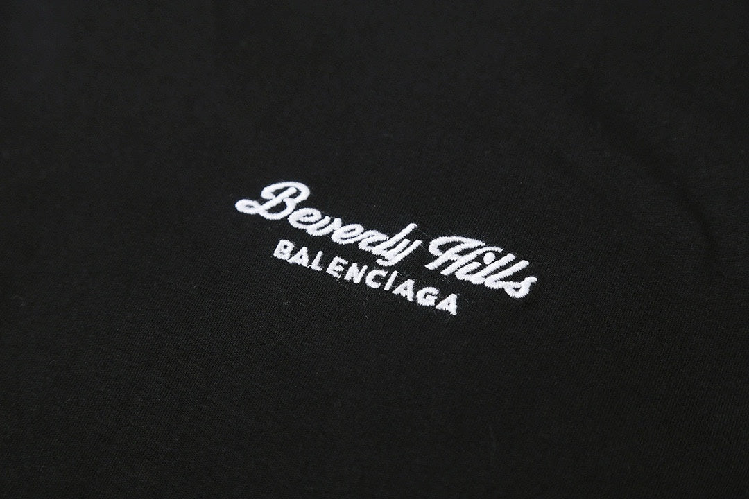 Balenciaga Script Letter Embroidered T-Shirt – 26SS