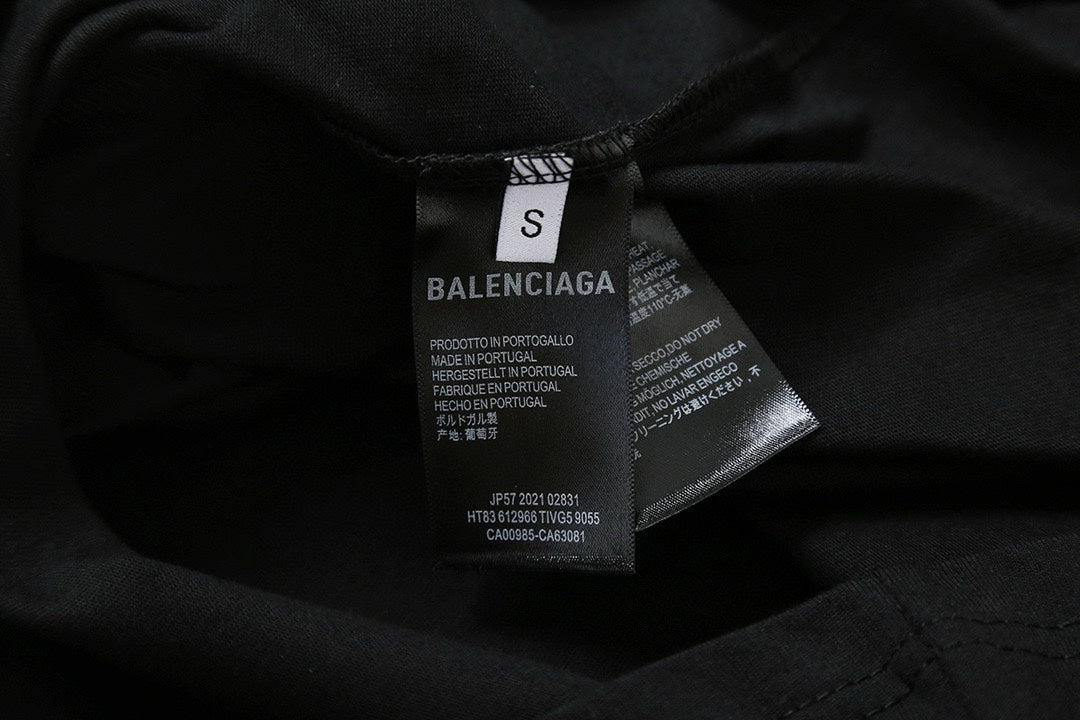 Balenciaga Script Letter Embroidered T-Shirt – 26SS