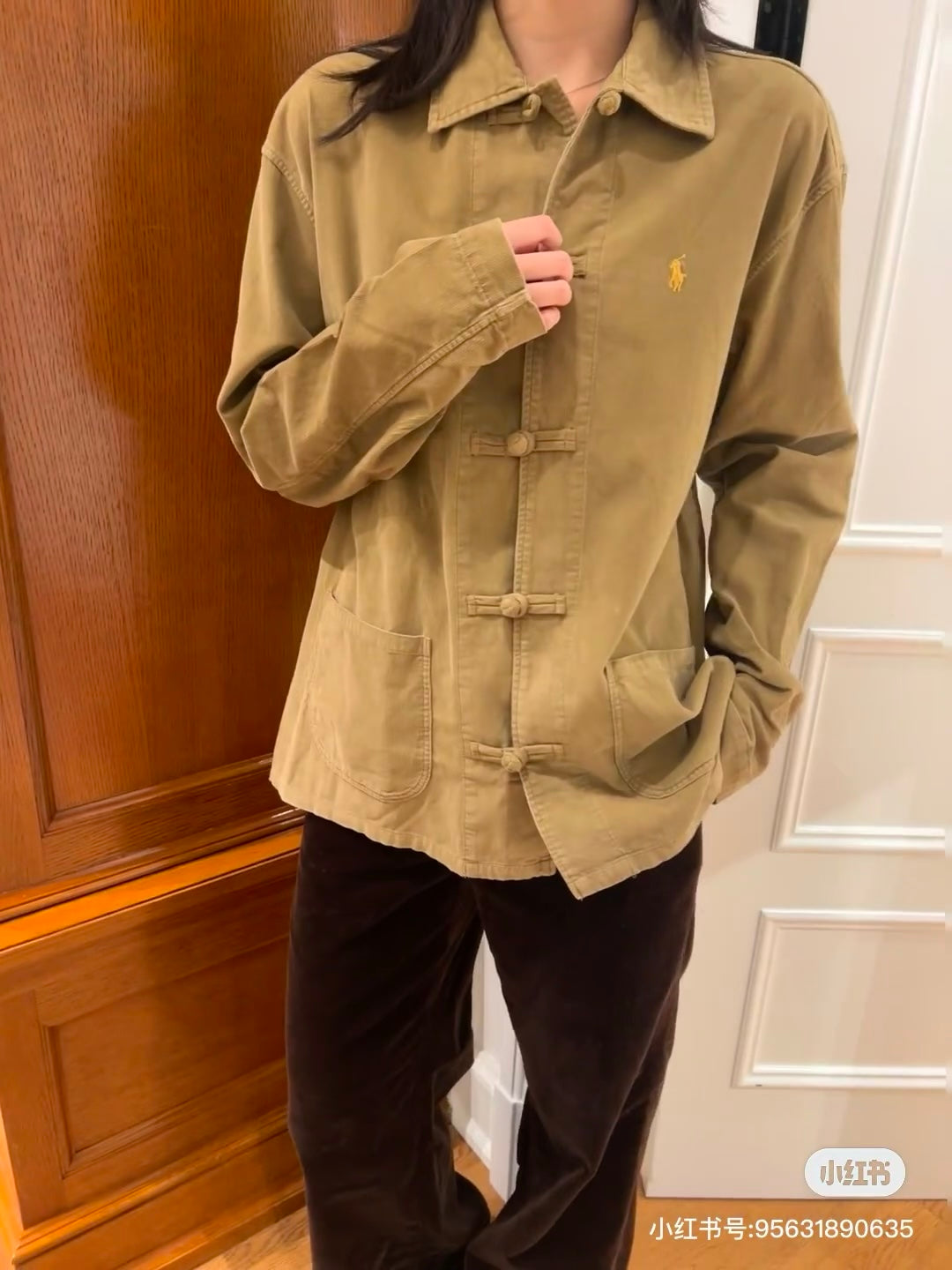 Ralph Lauren Corduroy Frog Button Cardigan – 25SS