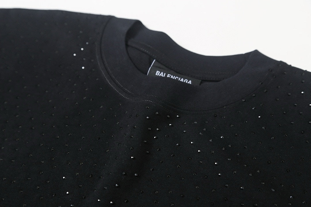 Balenciaga Rhinestone Short-Sleeve T-Shirt – 26SS