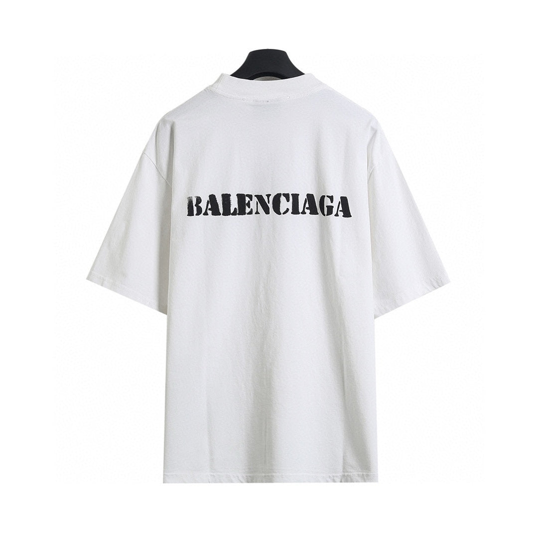 Balenciaga Blurred Letter Print T-Shirt – 26SS