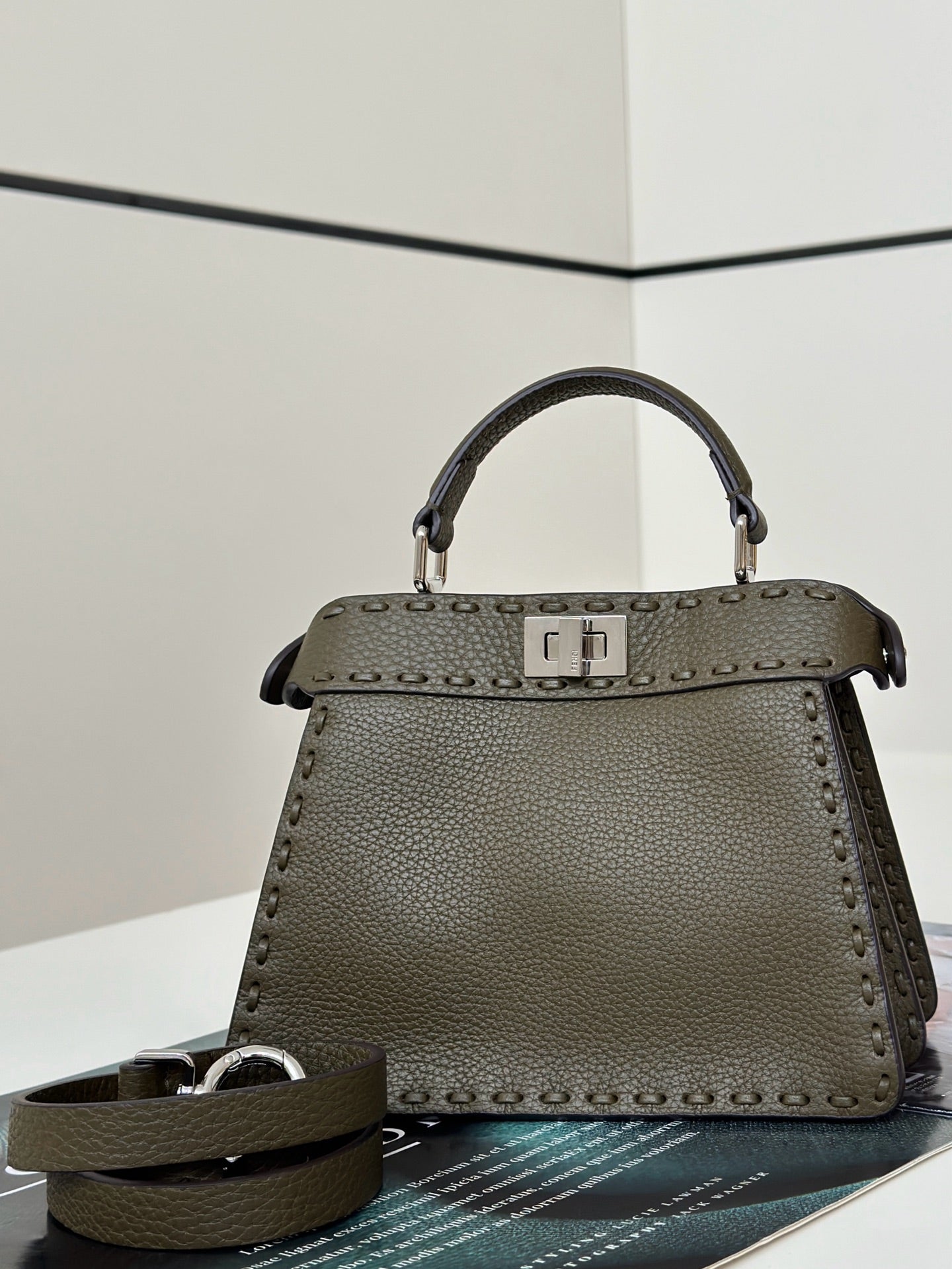 Fendi Peekaboo I See You Petite Satchel