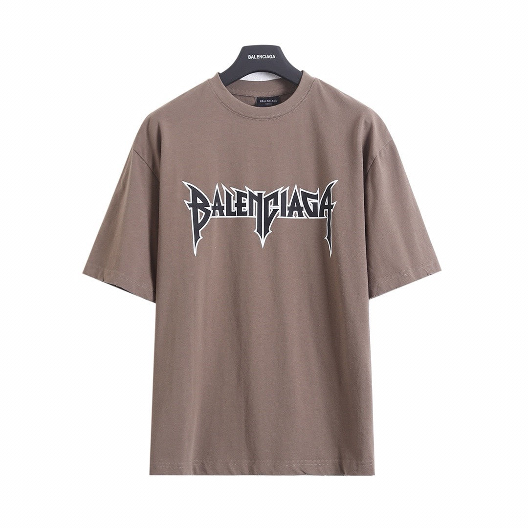 Balenciaga Rock Flame Cracked Distressed T-Shirt – 26SS