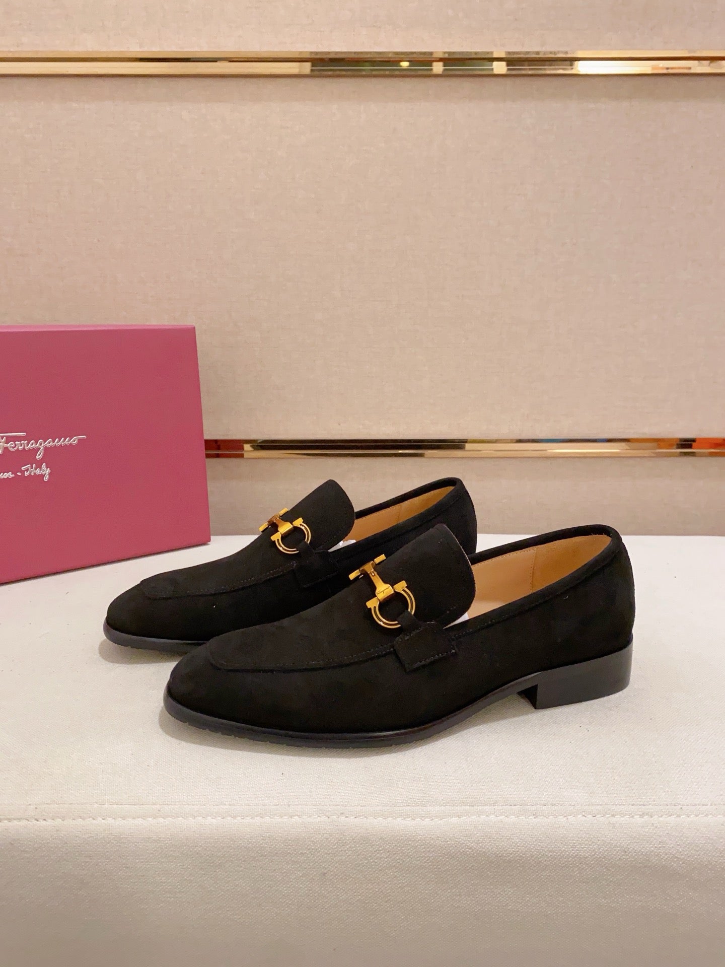 Ferragamo Suede Driving Shoes