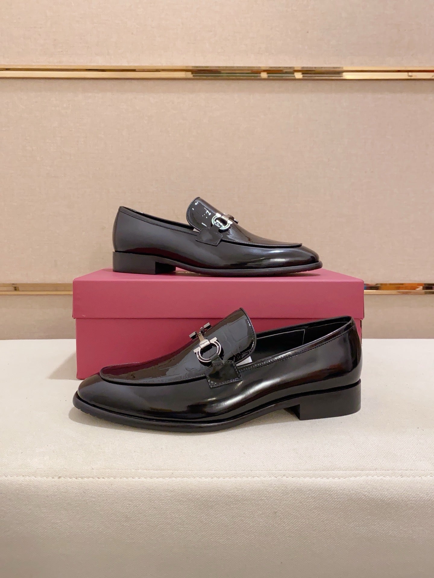 Ferragamo Patent Leather Driving Shoes