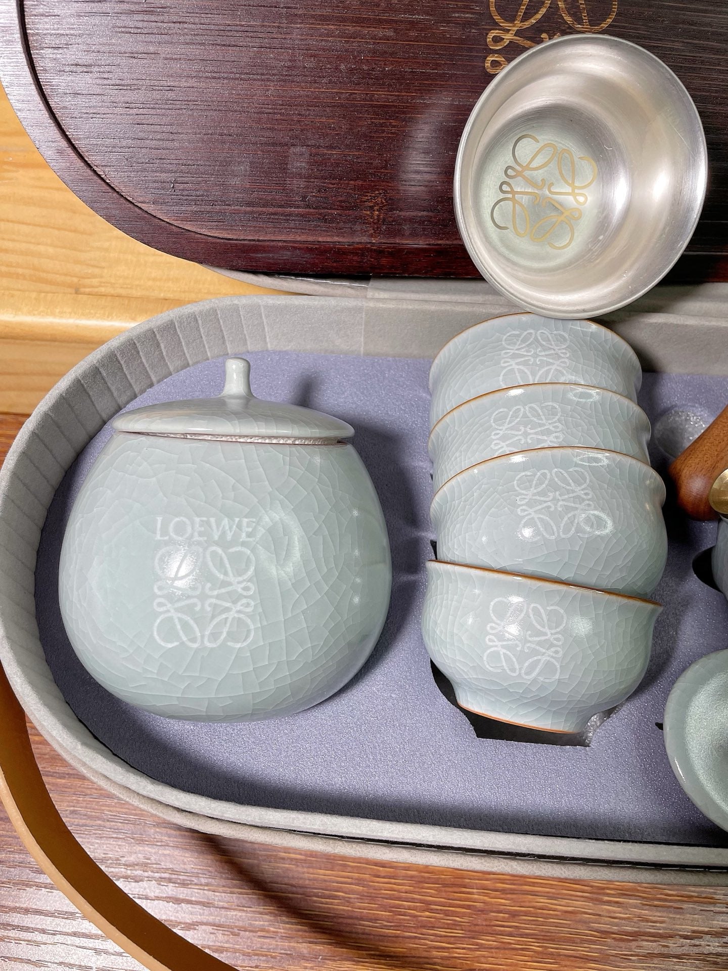 Loewe Ru Kiln Ceramic Tea Set