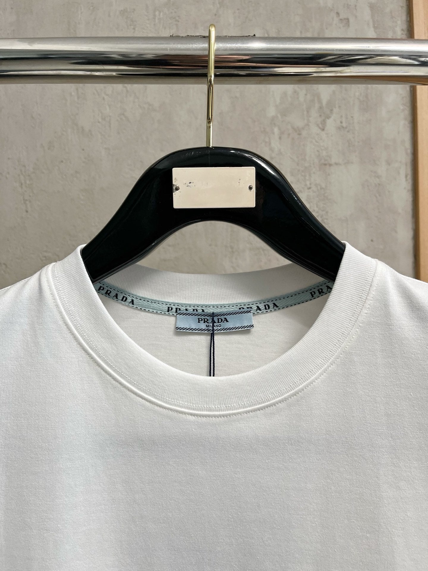 Prada Letter Logo Cotton T-Shirt – Spring/Summer Collection – 2025