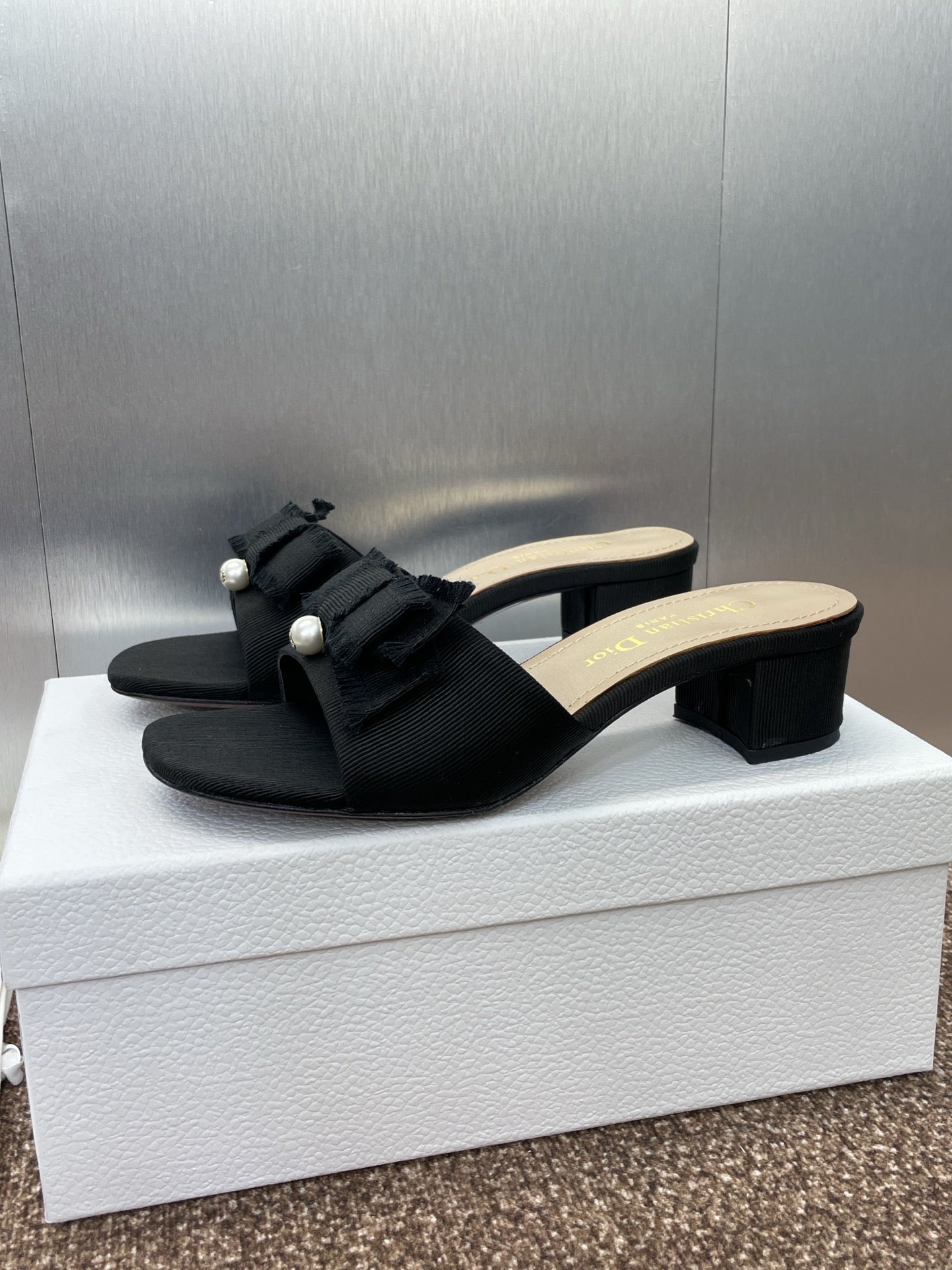 Dior J'Adior Adiorble Tassel Peep-Toe Heeled Sandals – 2025 Spring/Summer Collection