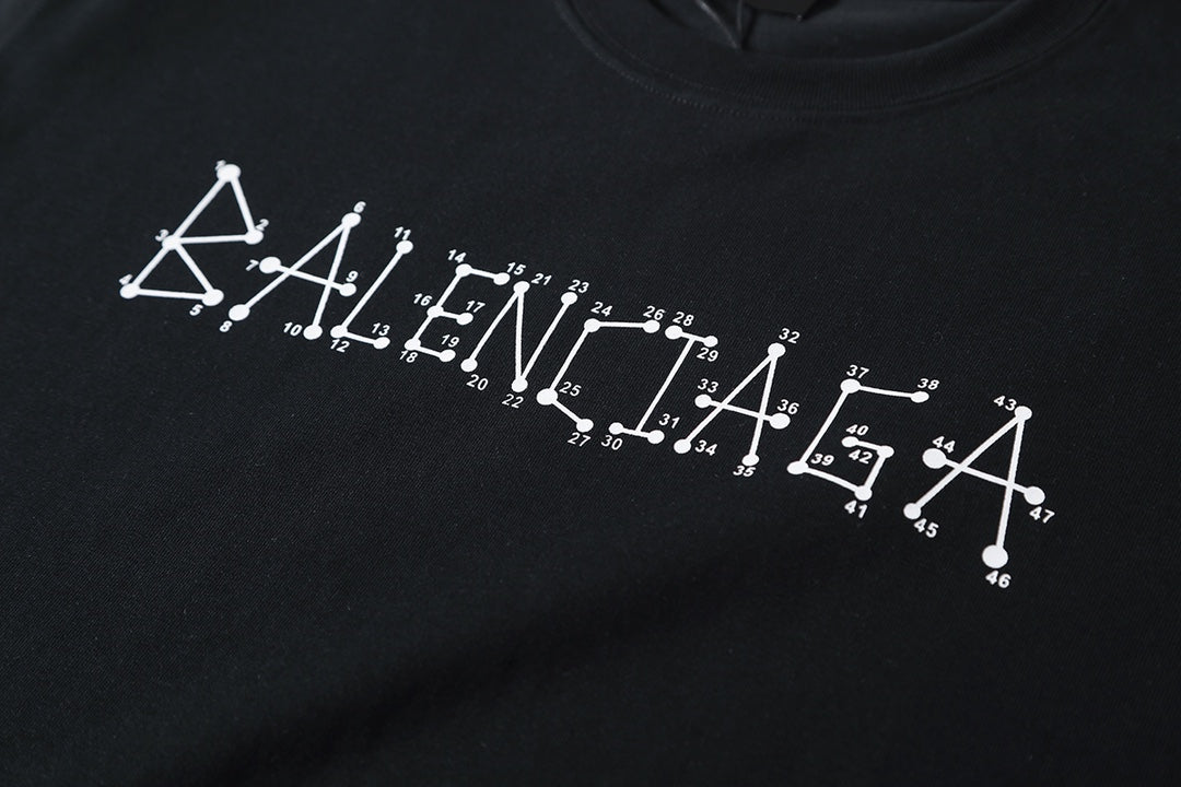 Balenciaga Coordinate Line Print T-Shirt – 26SS