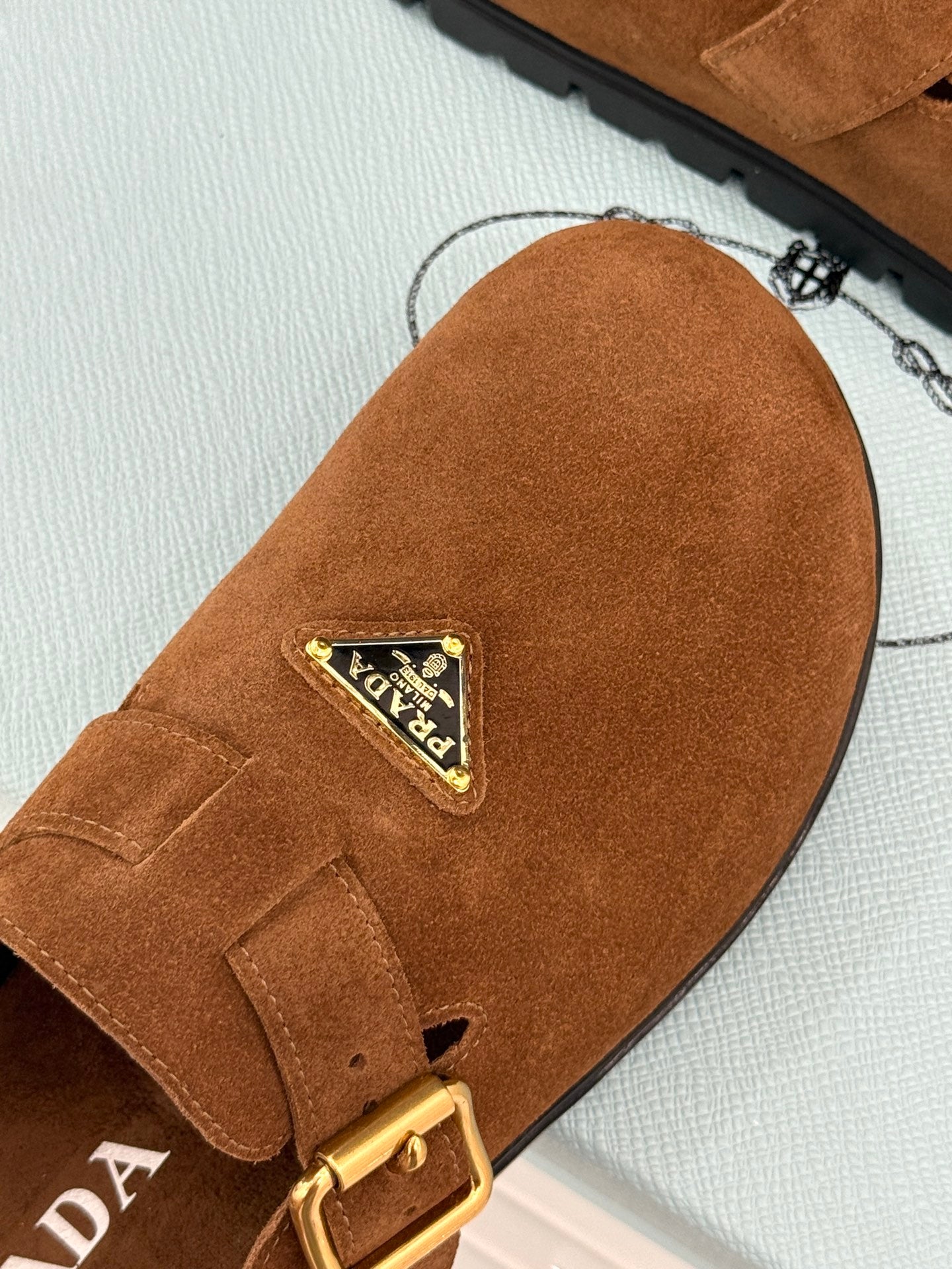 Prada Triangle Logo Birkenstock Slippers – Spring/Summer Collection