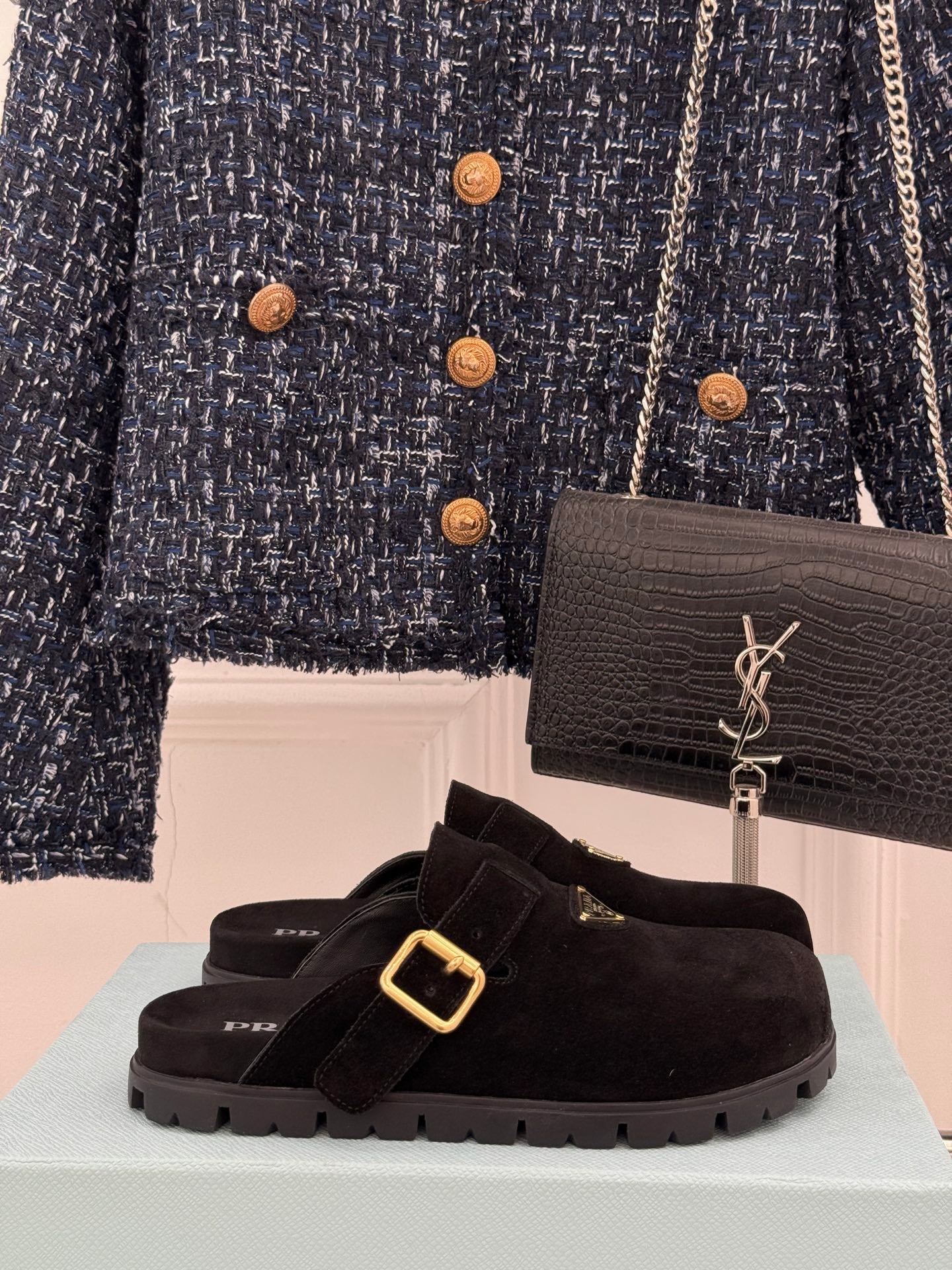 Prada Triangle Logo Birkenstock Slippers – Spring/Summer Collection