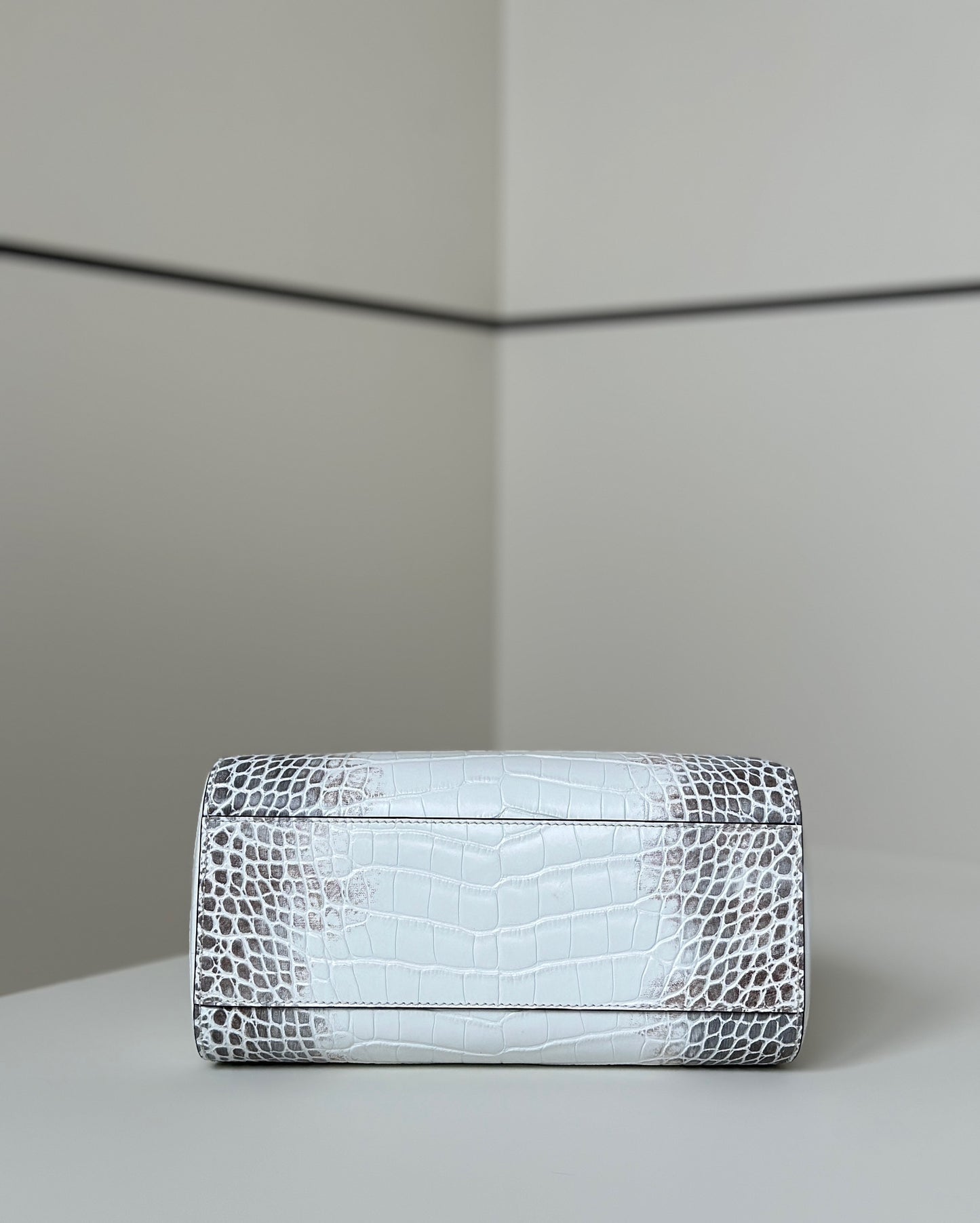 Fendi Peekaboo Embossed Crocodile Handbag
