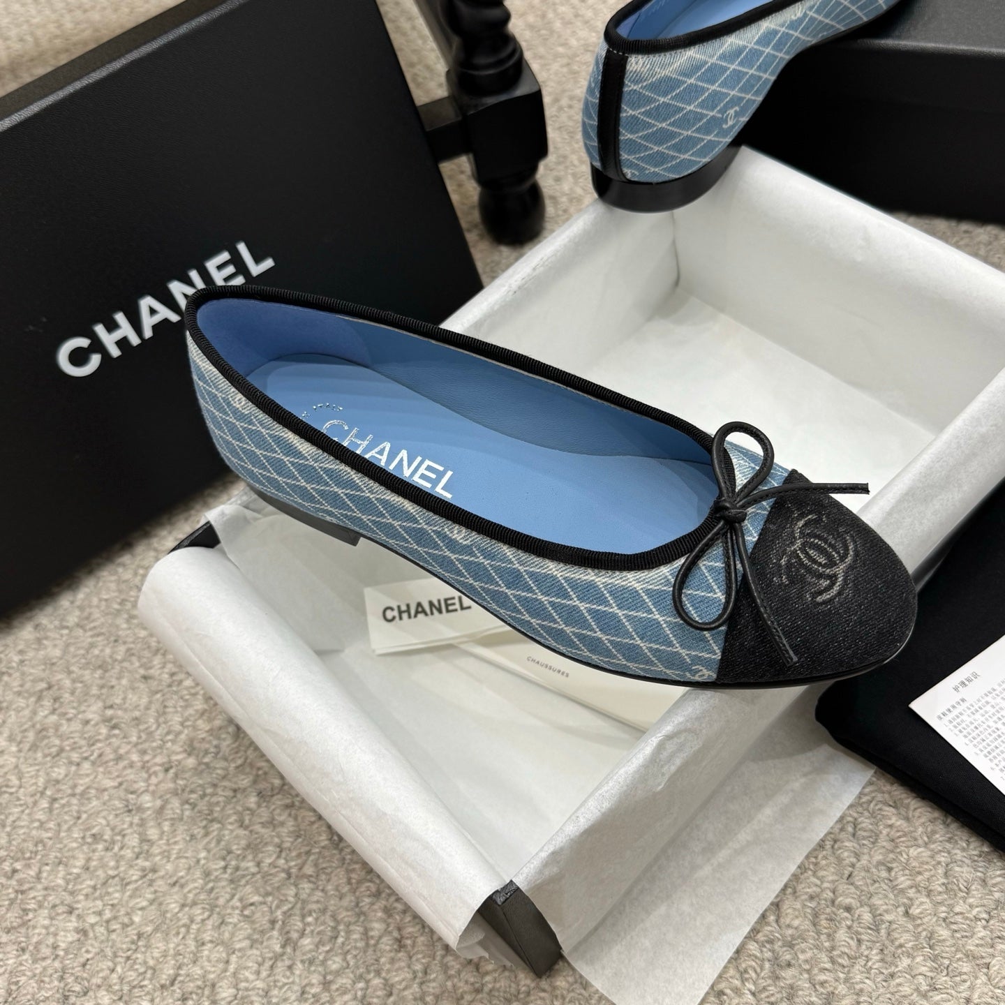 Chanel Classic Denim Ballet Flats – Spring/Summer Collection – 25SS