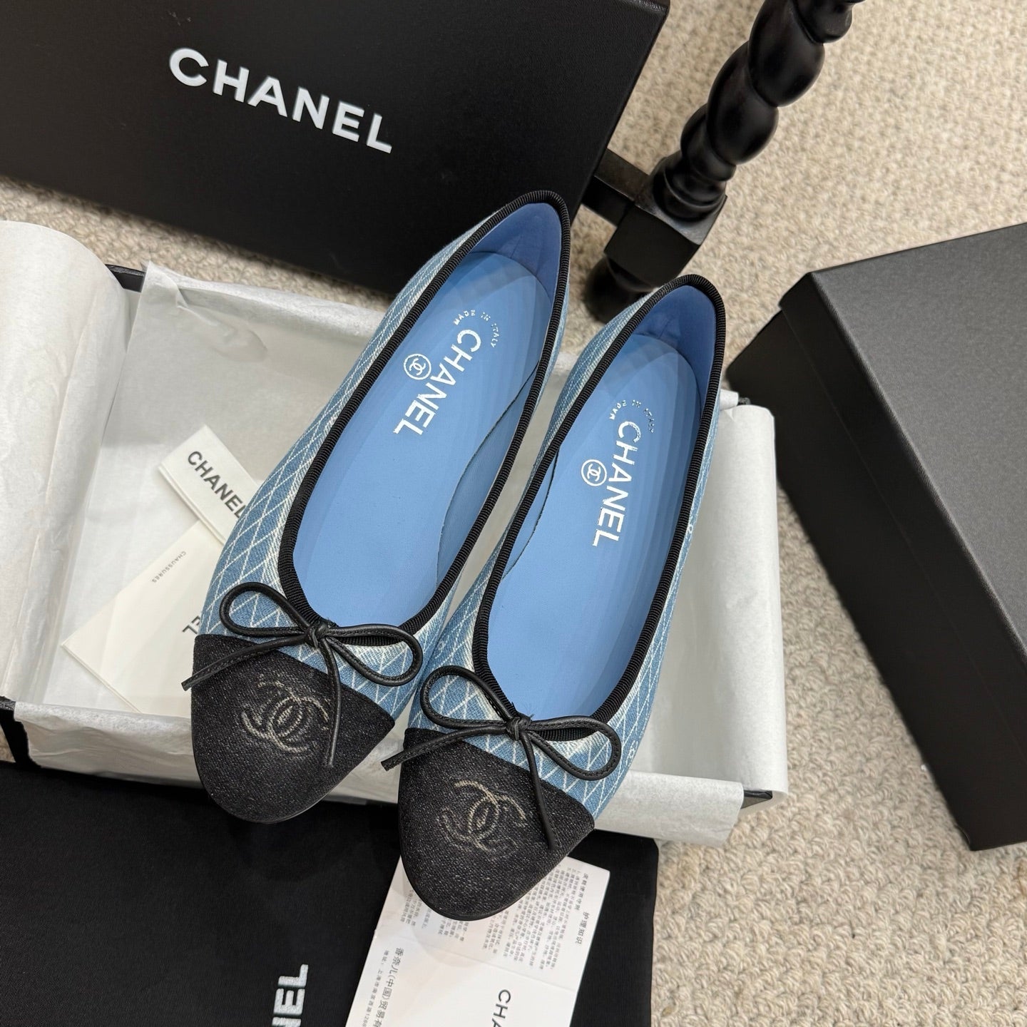 Chanel Classic Denim Ballet Flats – Spring/Summer Collection – 25SS
