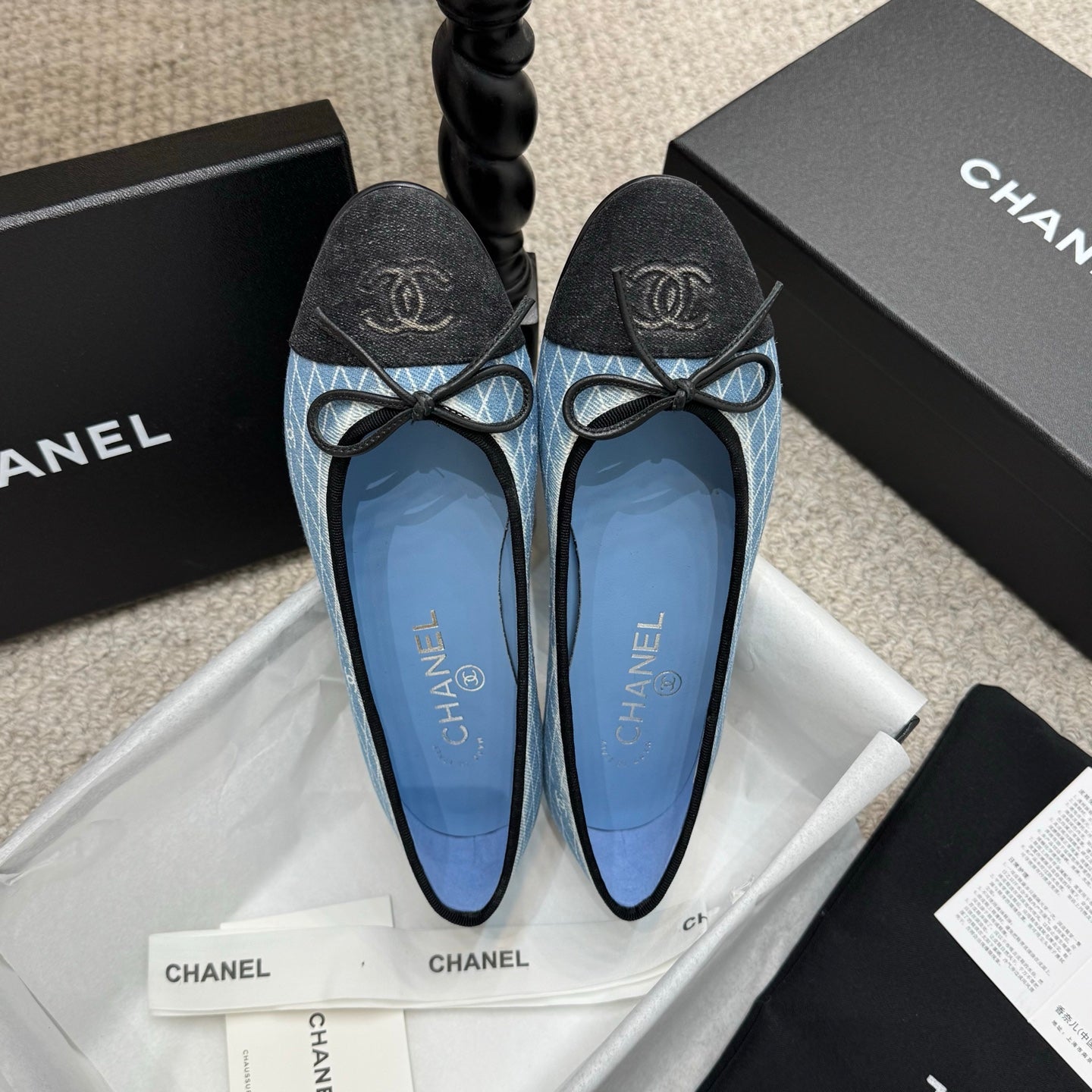 Chanel Classic Denim Ballet Flats – Spring/Summer Collection – 25SS