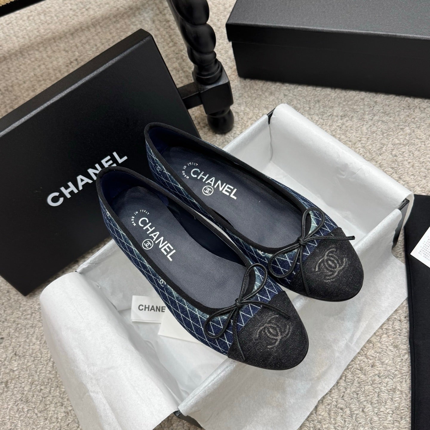 Chanel Classic Denim Ballet Flats – Spring/Summer Collection – 25SS