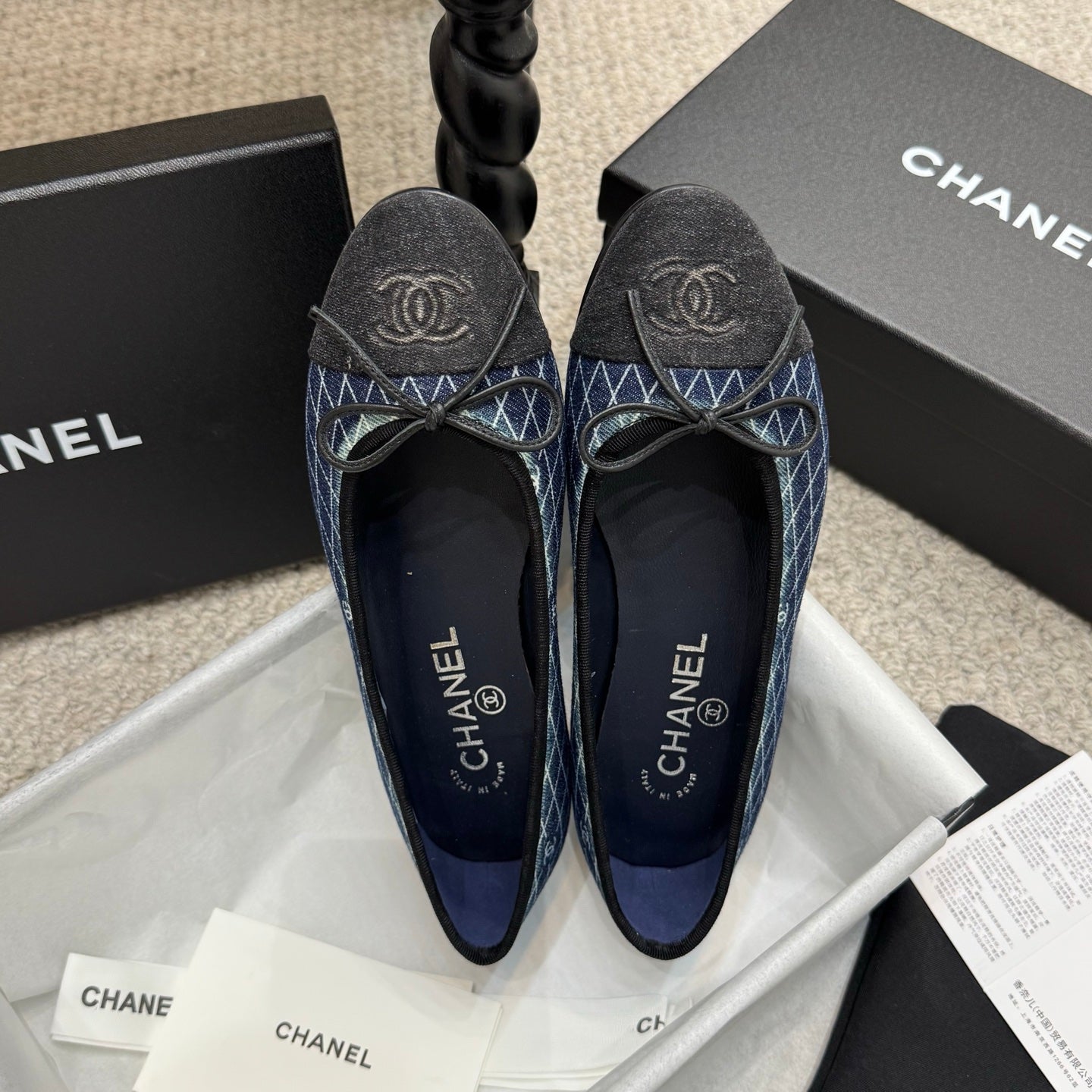 Chanel Classic Denim Ballet Flats – Spring/Summer Collection – 25SS