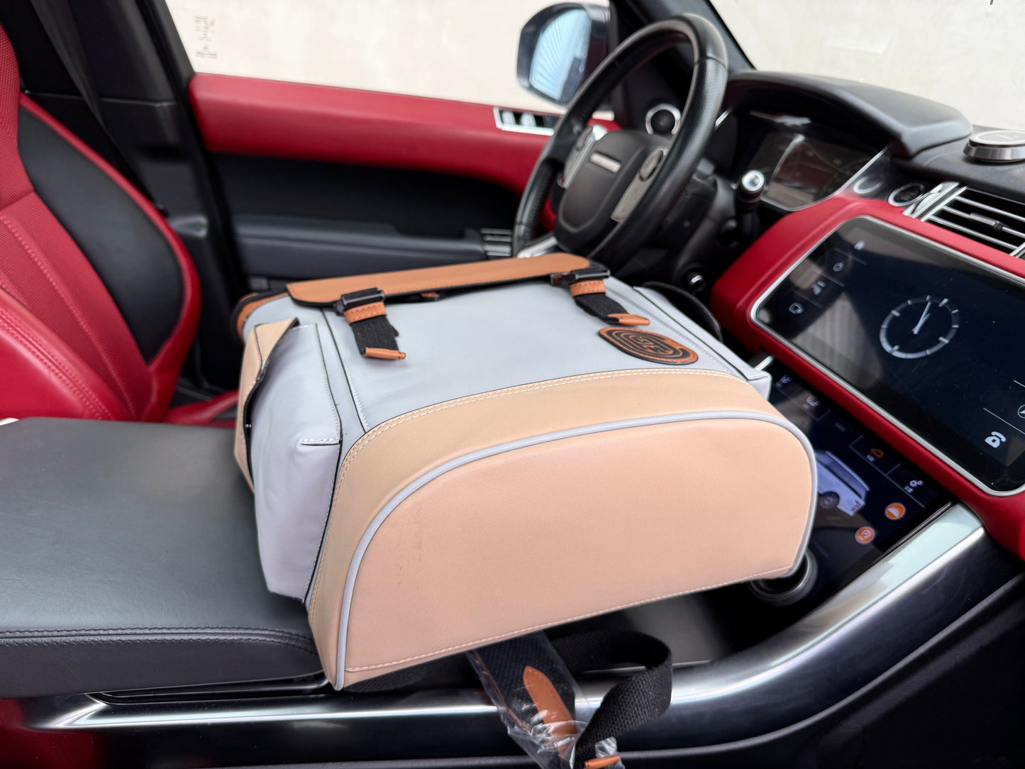 Coach Rivington Color-Block Leather Backpack
