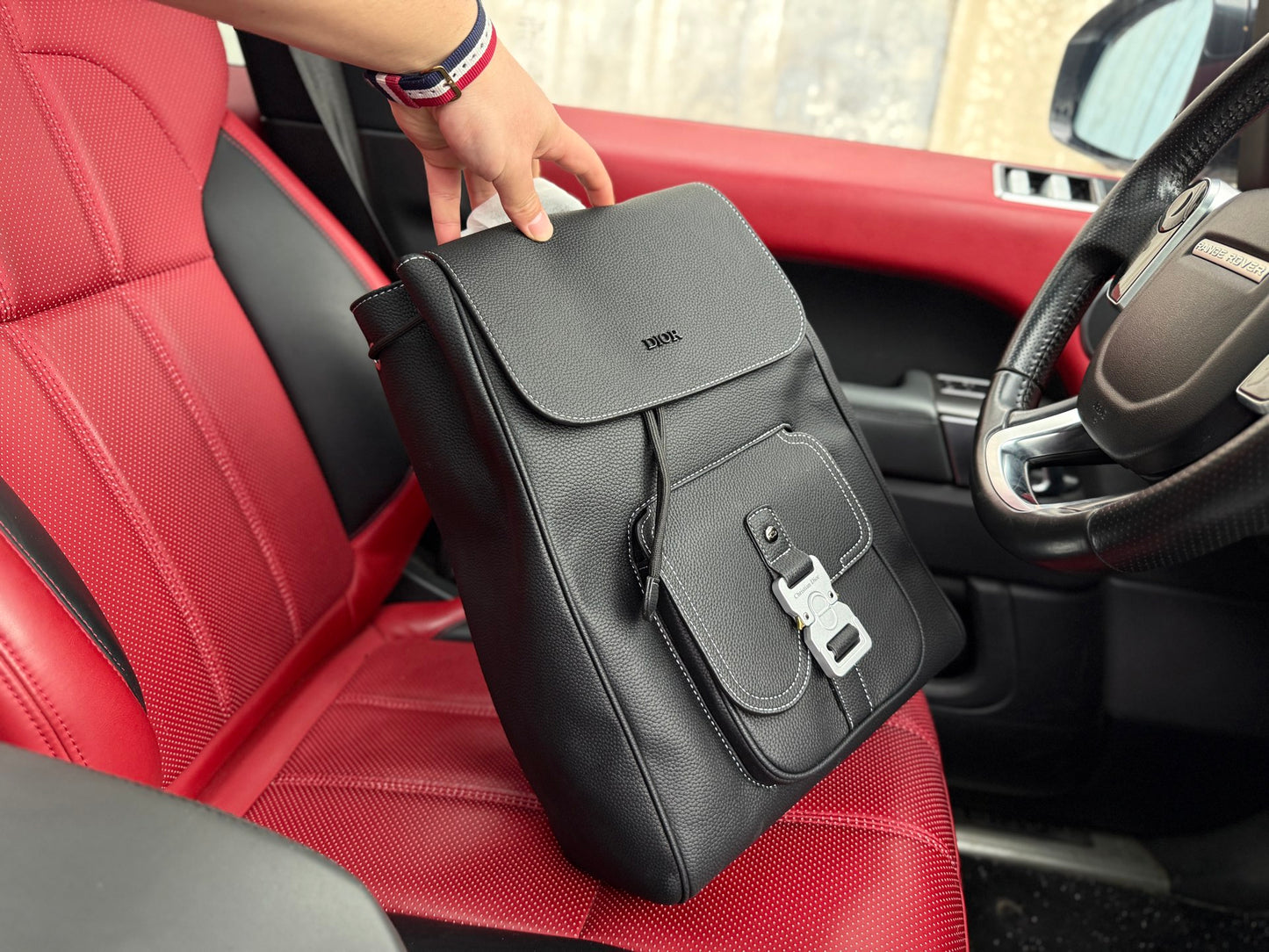 Dior Men's Saddle Oblique Backpack