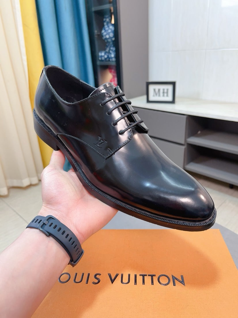 Louis Vuitton Men's Business Casual Leather Shoes