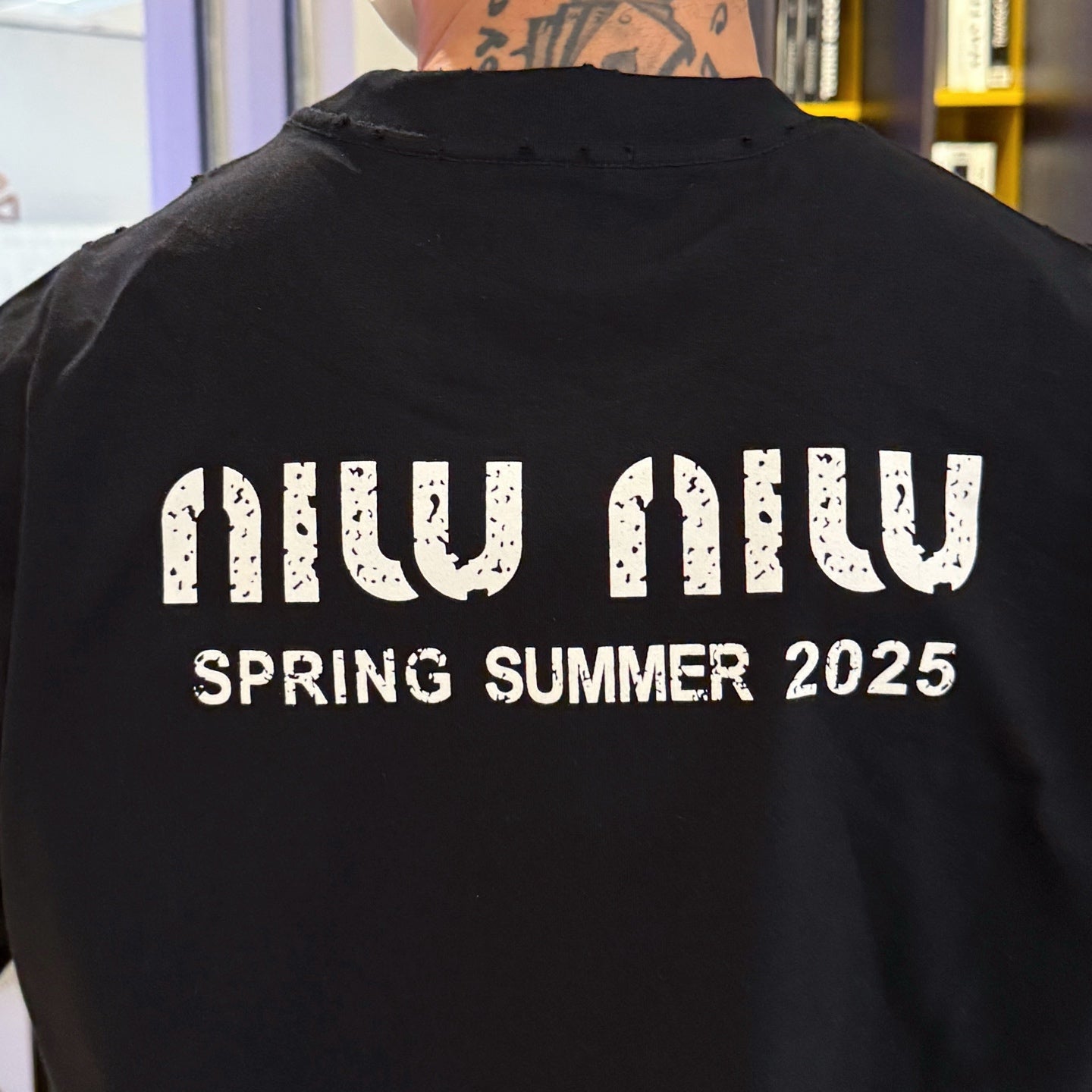 Miu Miu Technical Fabric Short-Sleeve T-Shirt – Summer 2026 Collection