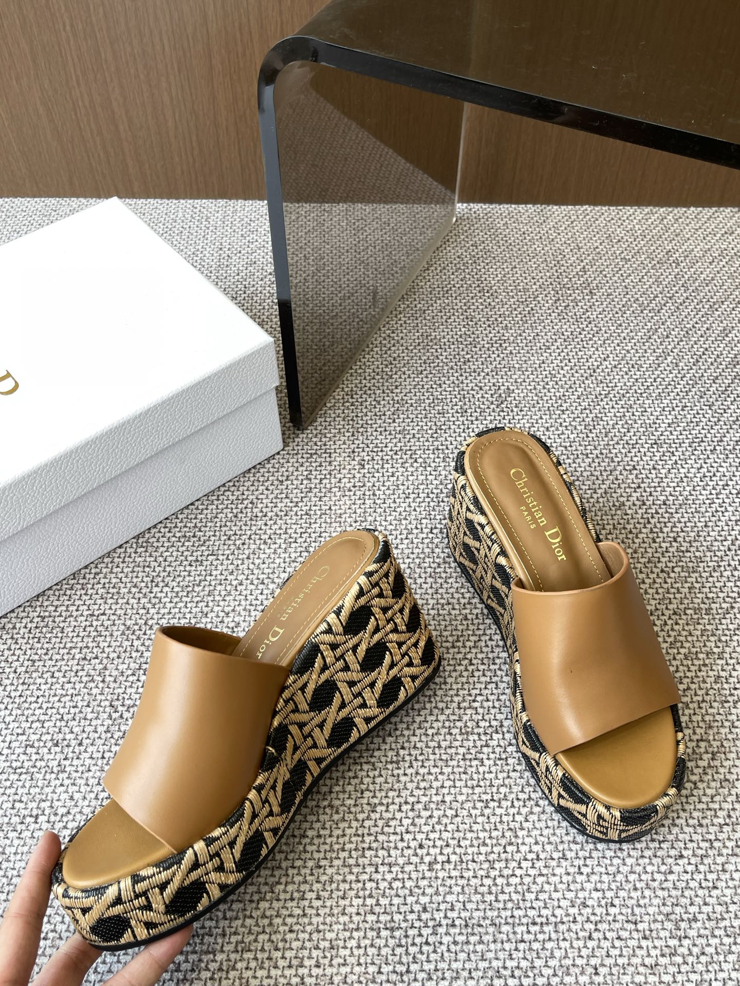 Dior D-Attitude Wedge Platform Sandals – 25SS