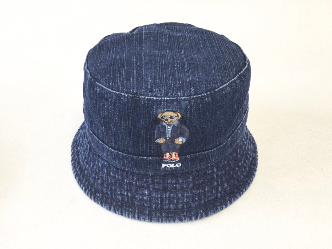 Ralph Lauren Polo Bear Denim Bucket Hat