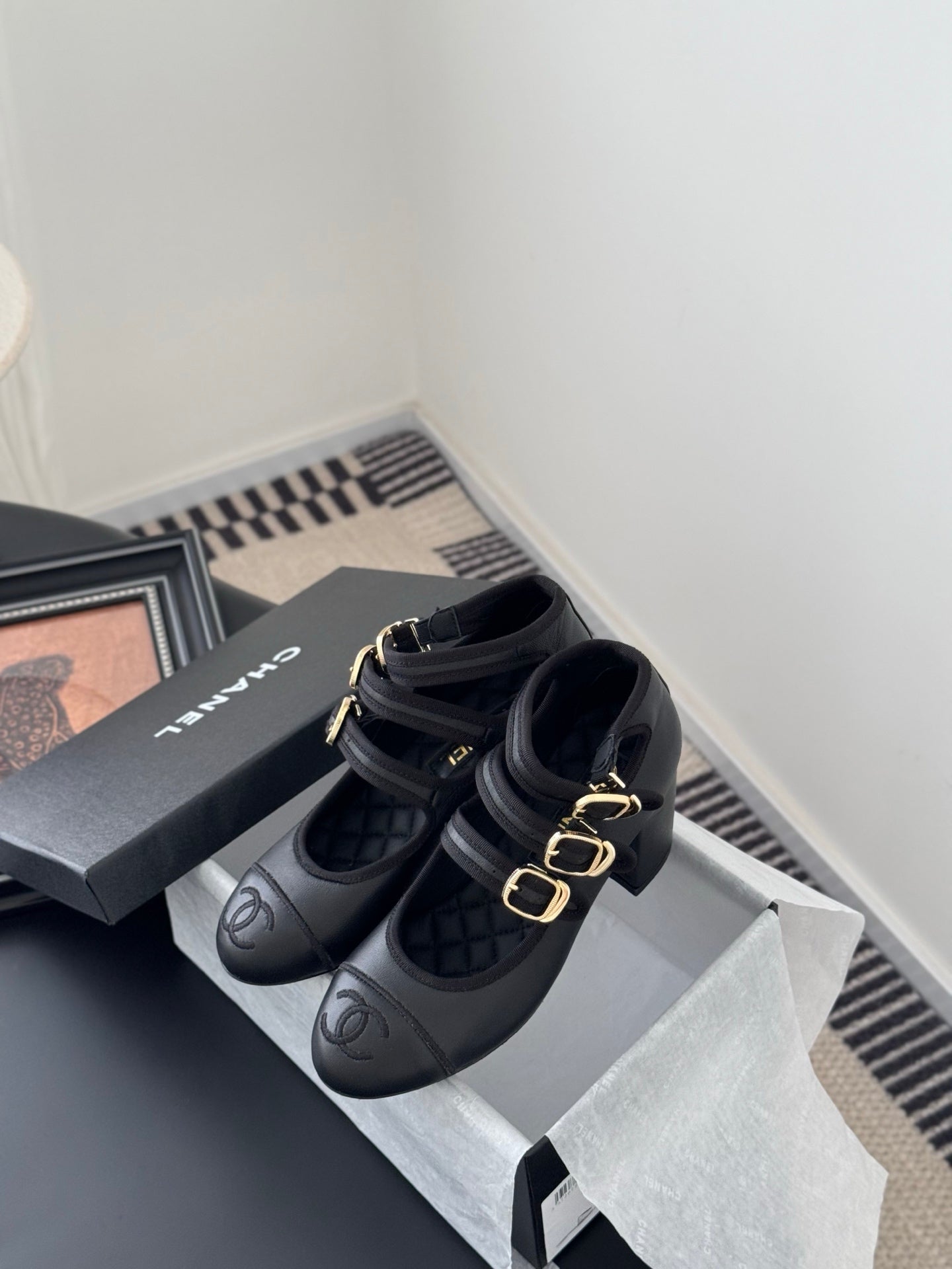 Chanel 25S Runway Mary Jane Flats